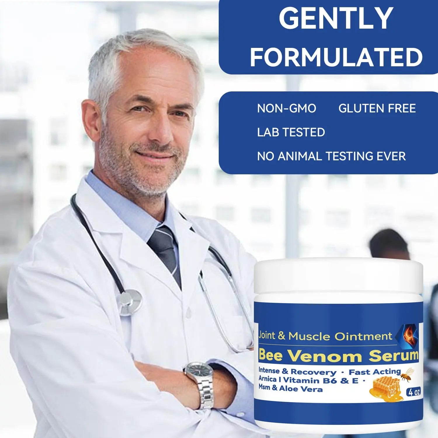 Cedonivor Bee Venom Joint and Bone Cream, Bee Venom Joint Relief Cream Joint Care for Knee, Neck, Back, Hands, Feet Moisturizer Cedonivor uk supplements