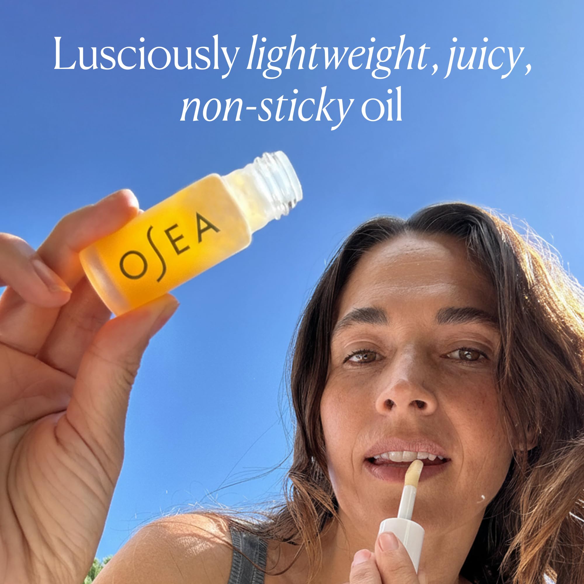 OSEA Hyaluronic Lip Oil Booster – Clean Beauty Lip Oil for Plump, Glossy, Hydrated Lips – Nourishing Seaweed & Meadowfoam Oil – Vegan, Non-Sticky, High-Shine Finish OSEA uk supplements