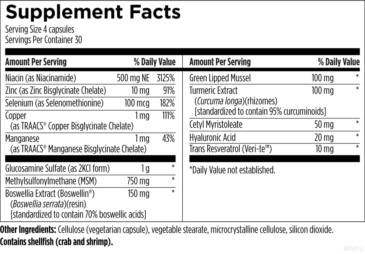 Designs for Health ArthroSoothe - Hyaluronic Acid, Glucosamine, MSM, Green Lipped Mussel, Turmeric + More to Help Support Healthy Joint Function - Non-GMO Supplement for Adults (120 Capsules) Designs for Health uk supplements