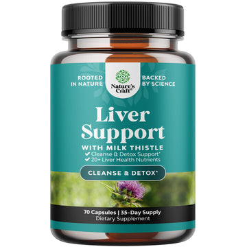 Liver Cleanse Detox & Repair Formula - Herbal Liver Support Supplement Natures Craft uk supplements