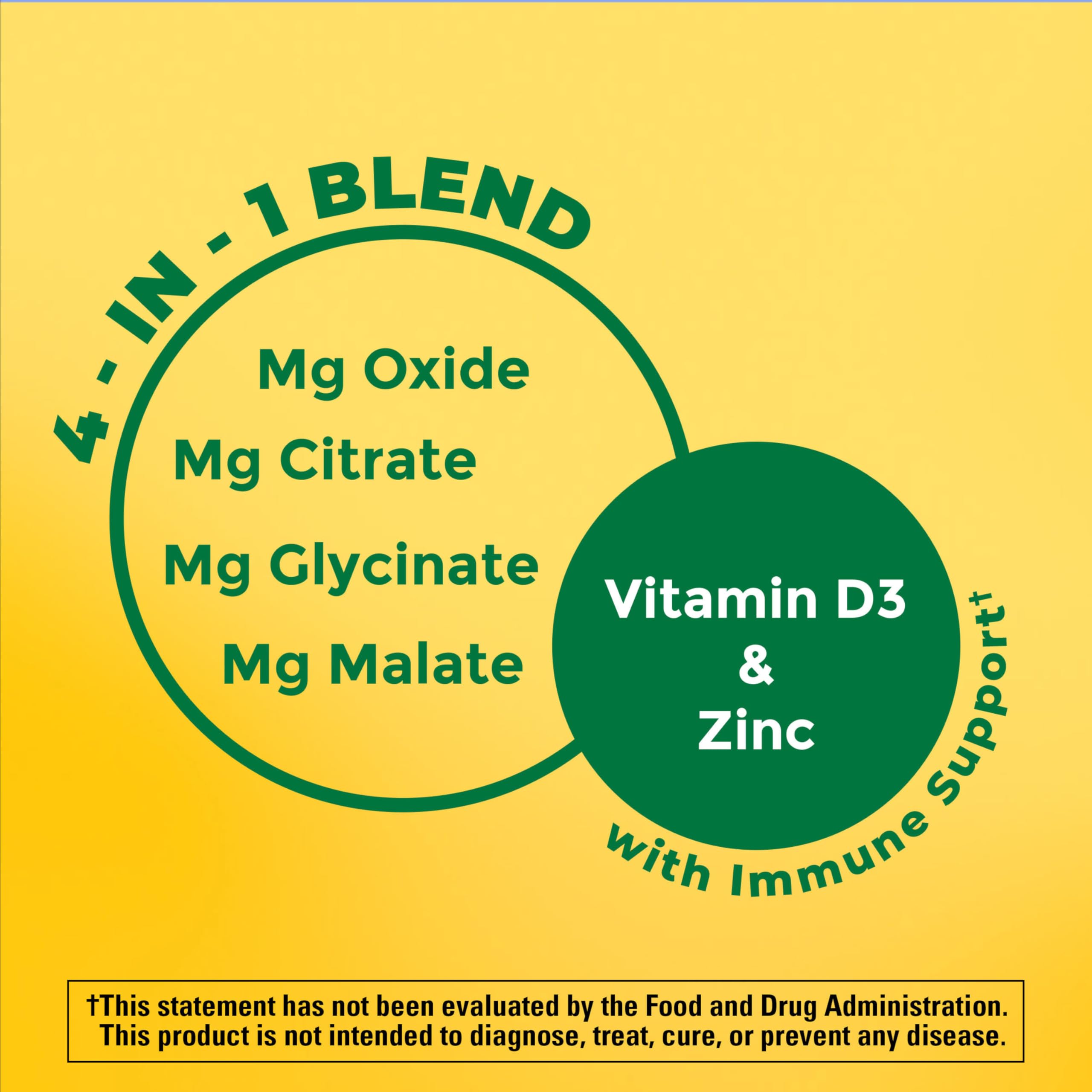 Nature Made Magnesium Complex Supplement with Vitamin D & Zinc for Immune Support, Magnesium Glycinate, Malate, Citrate & Oxide for Muscle, Nerve, Heart & Bone Support, 60 Capsules, 30 Day Supply Nature Made uk supplements