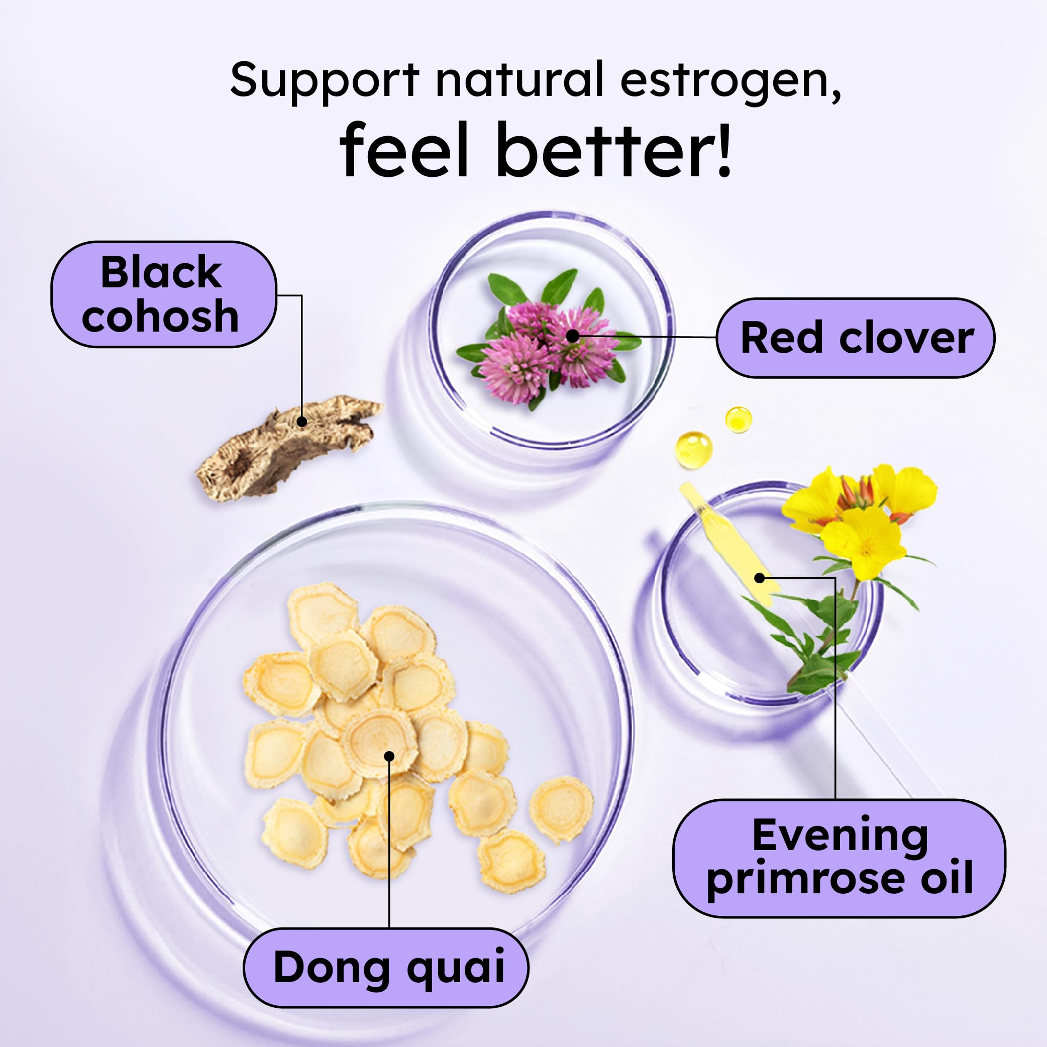 Proov - Boost Supplement for Women - Promotes Estrogen Production - Fertility & Menopausal Support for Women - Hormonal Balance - Evening Primrose Oil Red Clover, Dong Quai, Black Cohosh - 30 Capsules Proov uk supplements