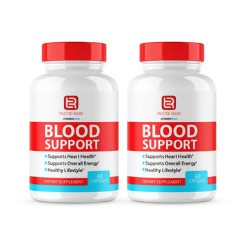 (2 Pack) Trusted Relief Blood Support Capsules, Trusted Relief Advanced Strength Glycogen Reviews Healthy Levels Support Supplement, TrustedRelief Maximum Blood Support Formula Supplement (120 Caps) Vitamin Evo uk supplements