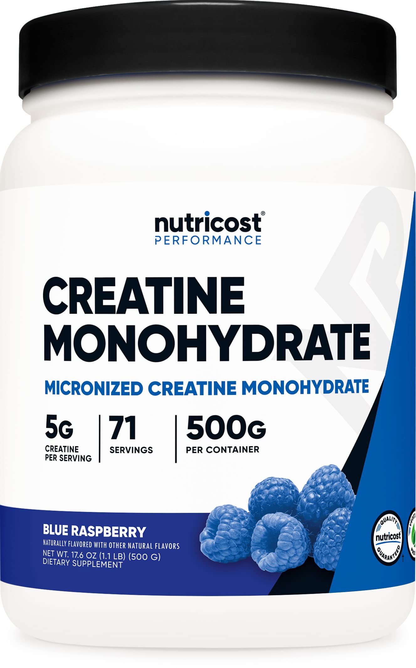 Nutricost Creatine Monohydrate Powder (Blue Raspberry), 500 Grams (1.1 LBS) Nutricost uk supplements