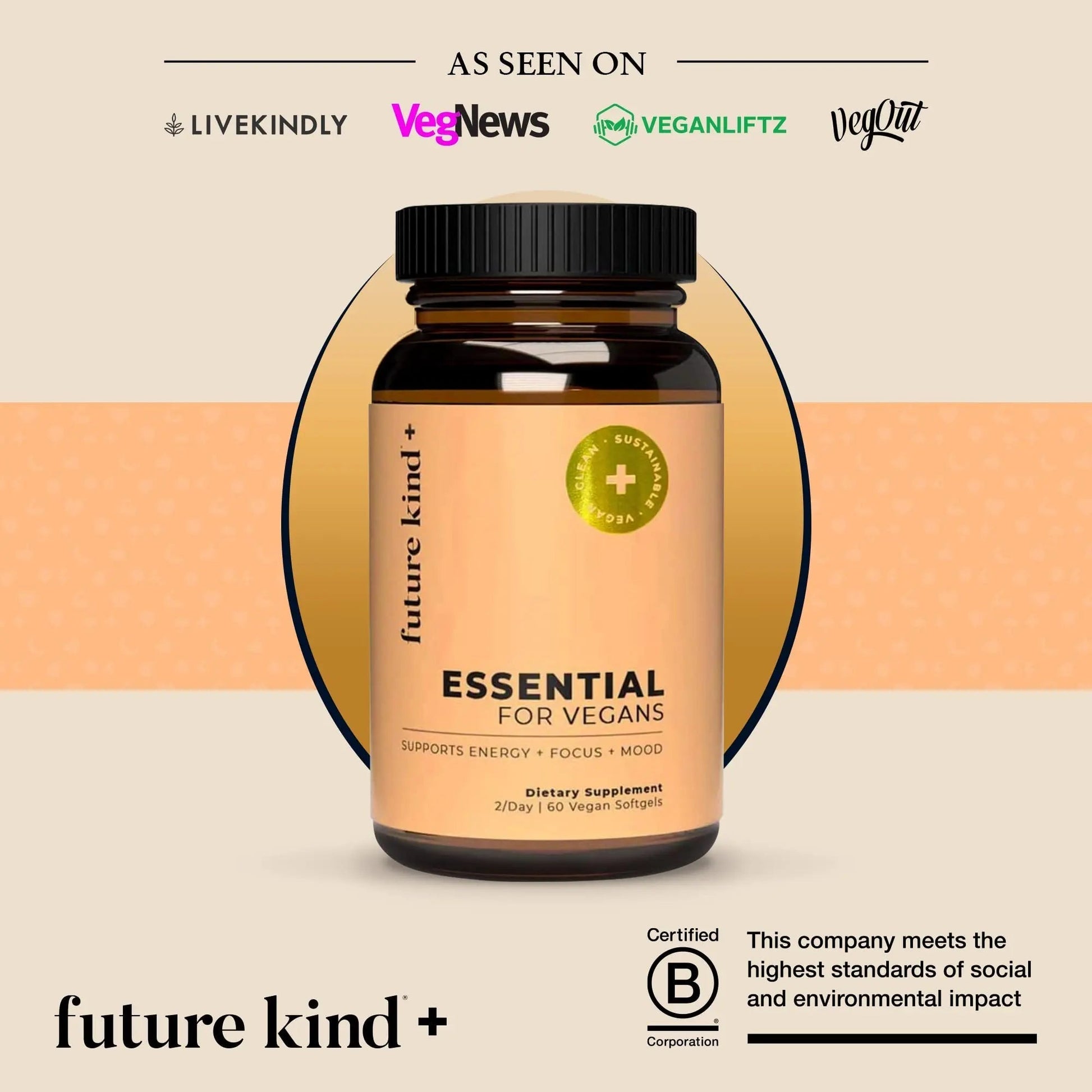 Future Kind Multivitamin Bundle - Vegan Complete Multivitamin and Vegan Essential Multivitamin - Vegan Vitamin B12, Omega 3, and Vitamin D3 - Complete Multivitamin, 42 Vitamins in 1 for Men and Women Future Kind uk supplements