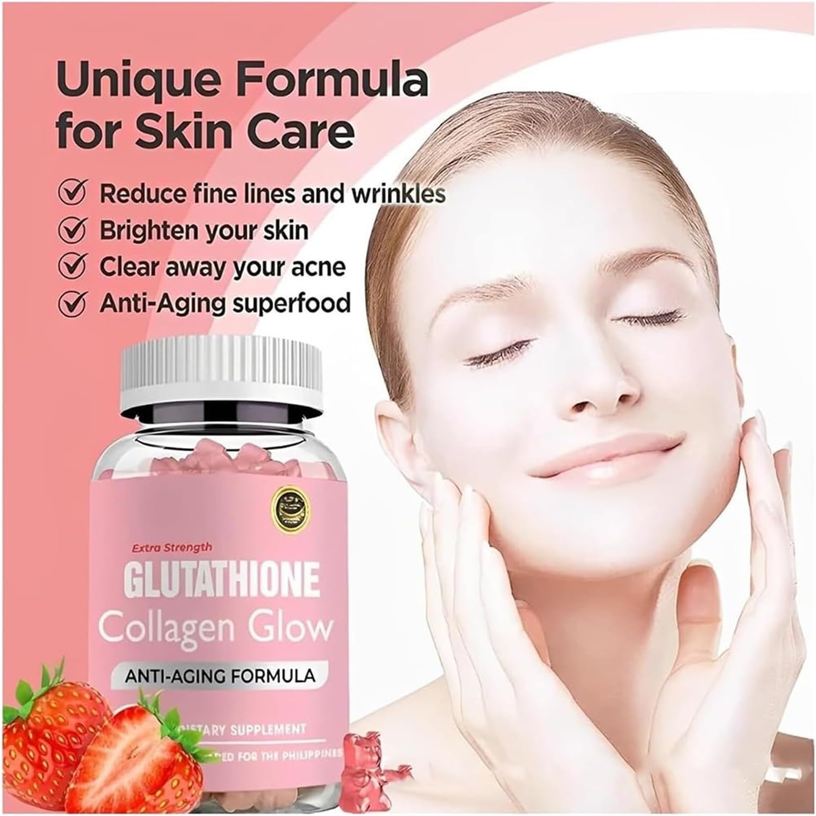 Caduola Glutathione Collagen Glow Gummies, Glutathione Collagen Glow Gummies Caduola uk supplements