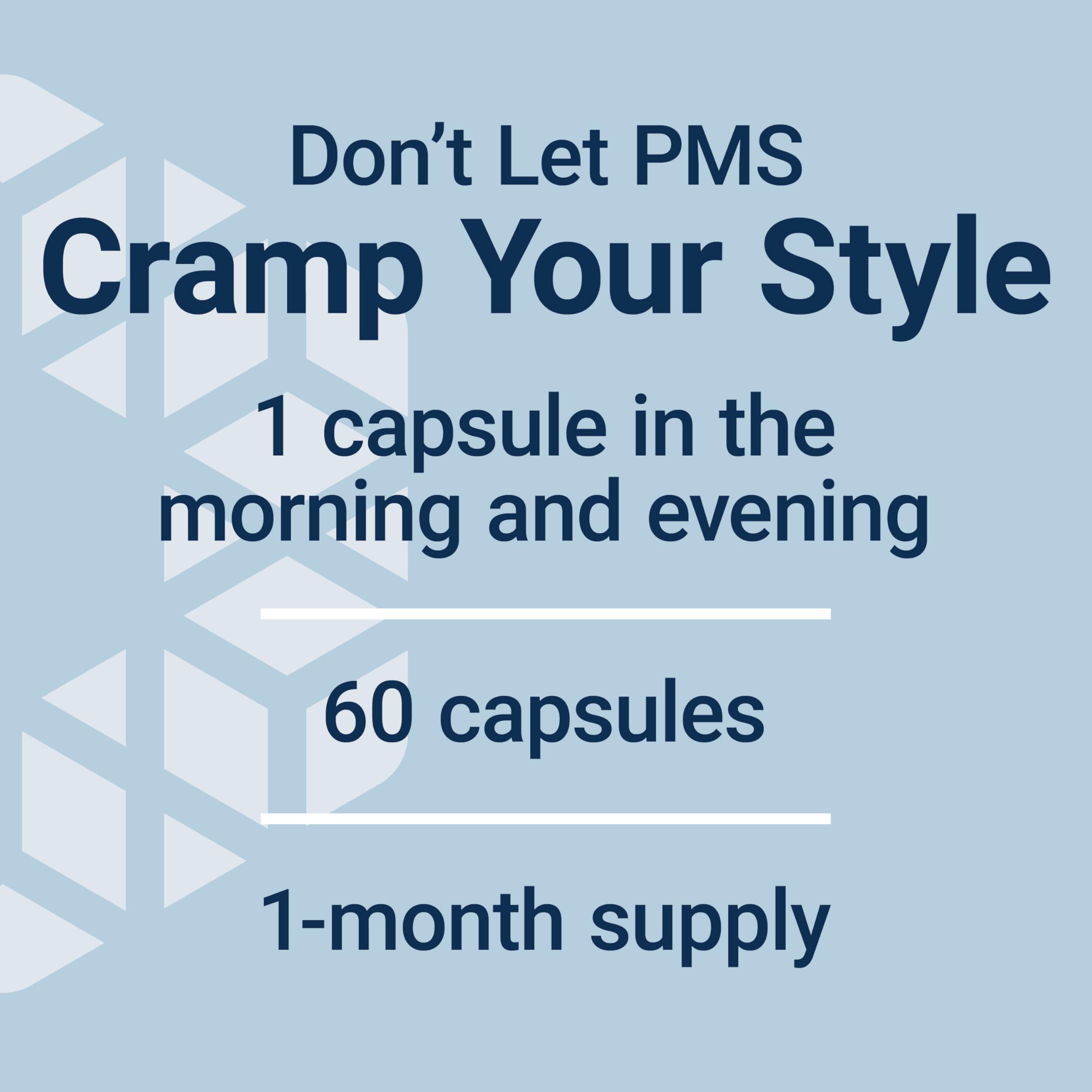 Life Extension Daily PMS Relief, Menstrual Comfort Supplement, PMS-Related Cramps, Lower Back discomfort, Mood, Ginger, Magnesium, B6, Gluten-Free, Non-GMO, 60 Capsules Life Extension uk supplements