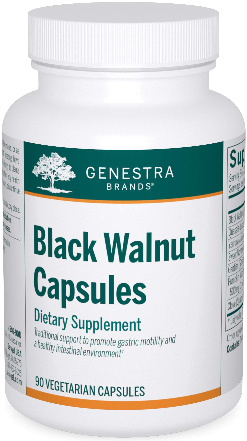 Genestra Brands Black Walnut Capsules | Herbal Formula to Support Digestive Health | 90 Capsules Genestra Brands uk supplements