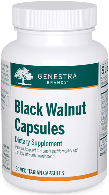 Genestra Brands Black Walnut Capsules | Herbal Formula to Support Digestive Health | 90 Capsules Genestra Brands uk supplements