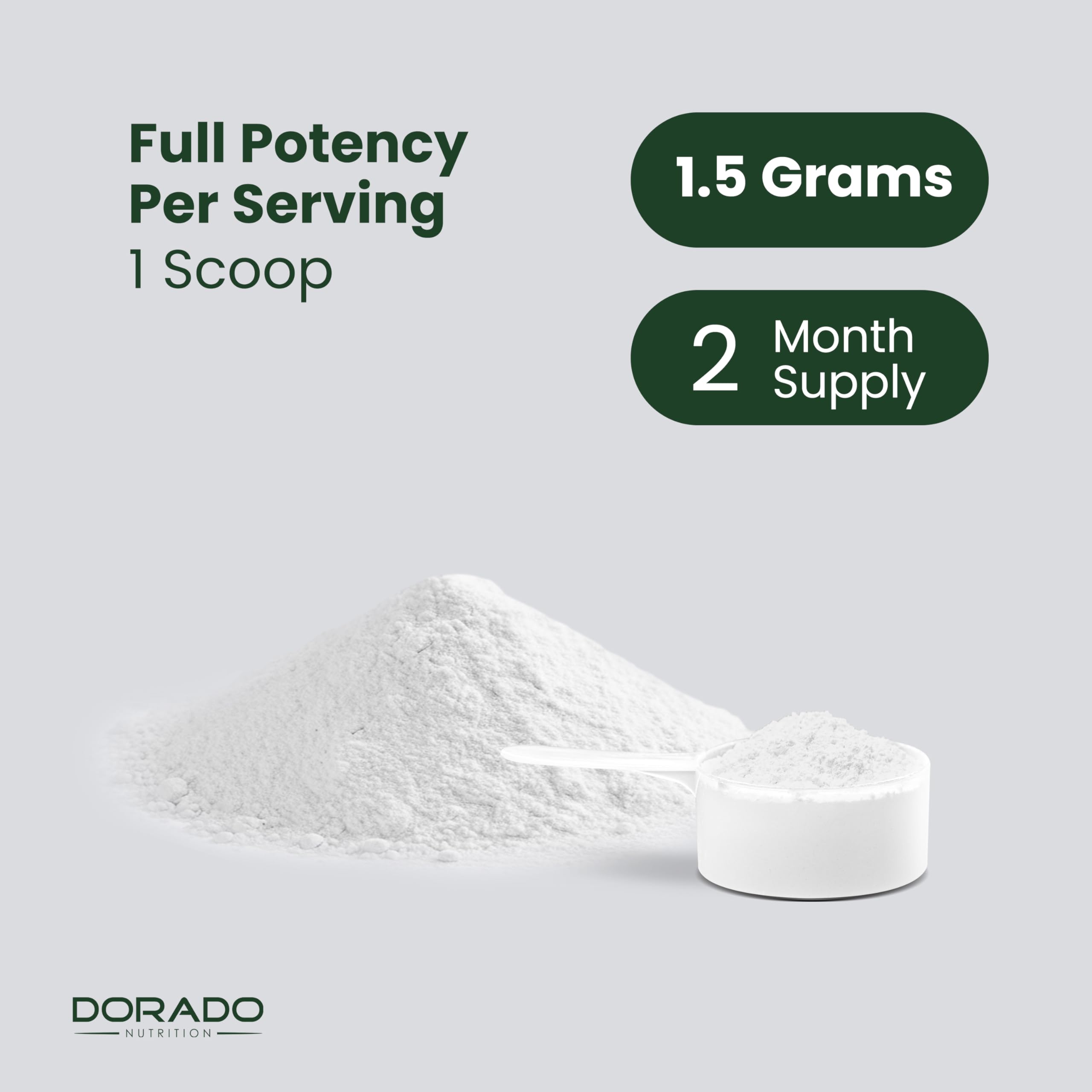 Colostrum Supplement Powder 90g (60 Servings of 1.5g Pure Bovine Colostrum Std. to Contain 20% IgG Immunoglobulins) Grass Fed Powder - No Fillers, Third Party Tested, Unflavored & Non-GMO DORADO NUTRITION uk supplements