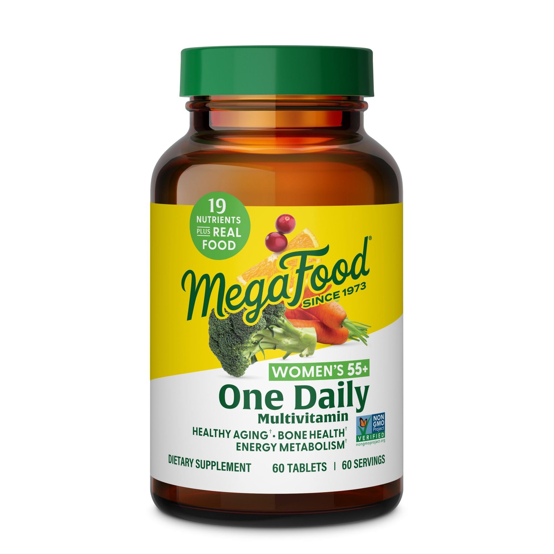 MegaFood Multivitamin for Women 55+ One Daily Womens Multivitamin with Vitamin D3, C, Zinc & Bioavailable Vitamin B12 & Folate MegaFood uk supplements