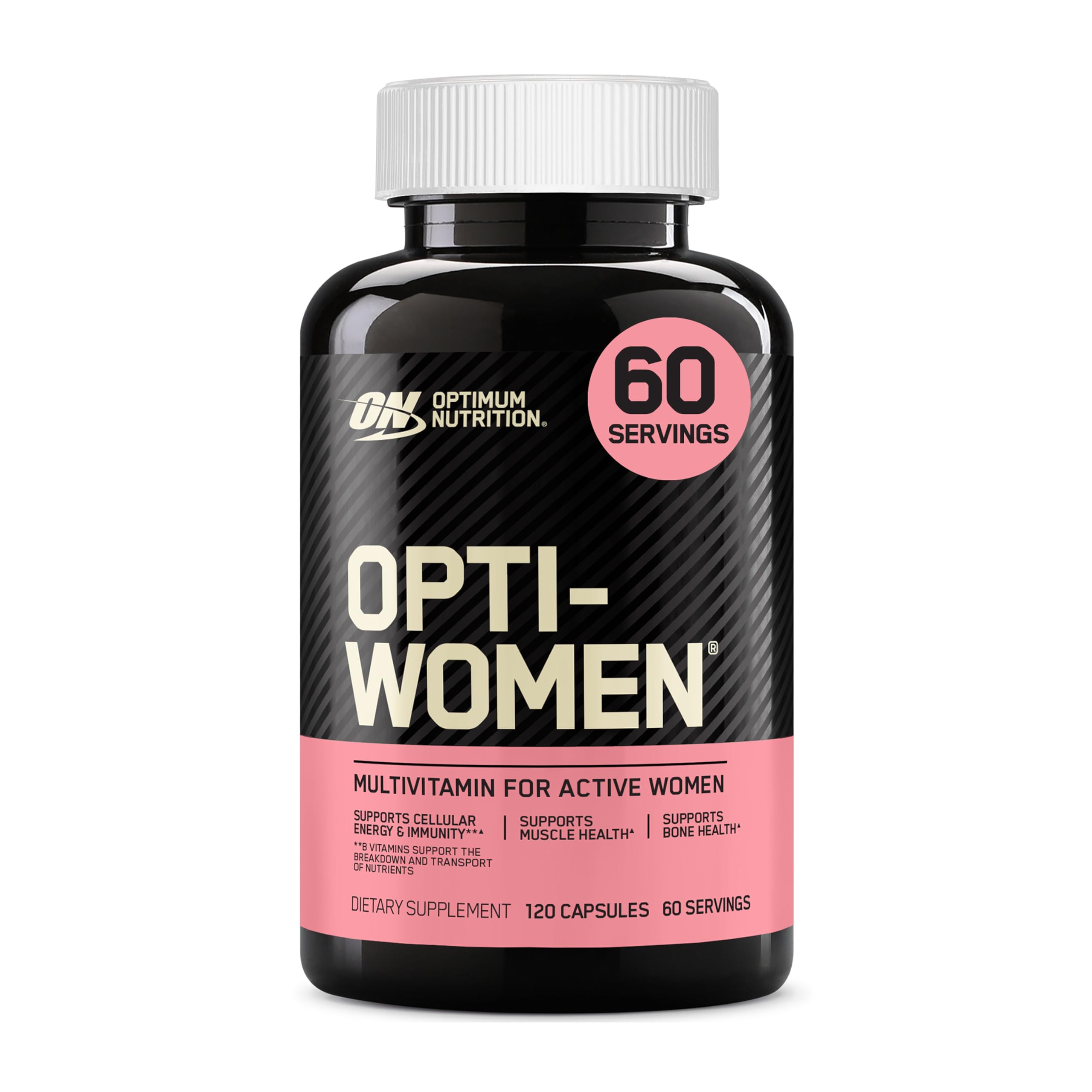 Optimum Nutrition Opti-Women, Vitamin C, Zinc and Vitamin D for Immune Support Womens Daily Multivitamin Supplement with Iron, Capsules, 120 Count Optimum Nutrition uk supplements