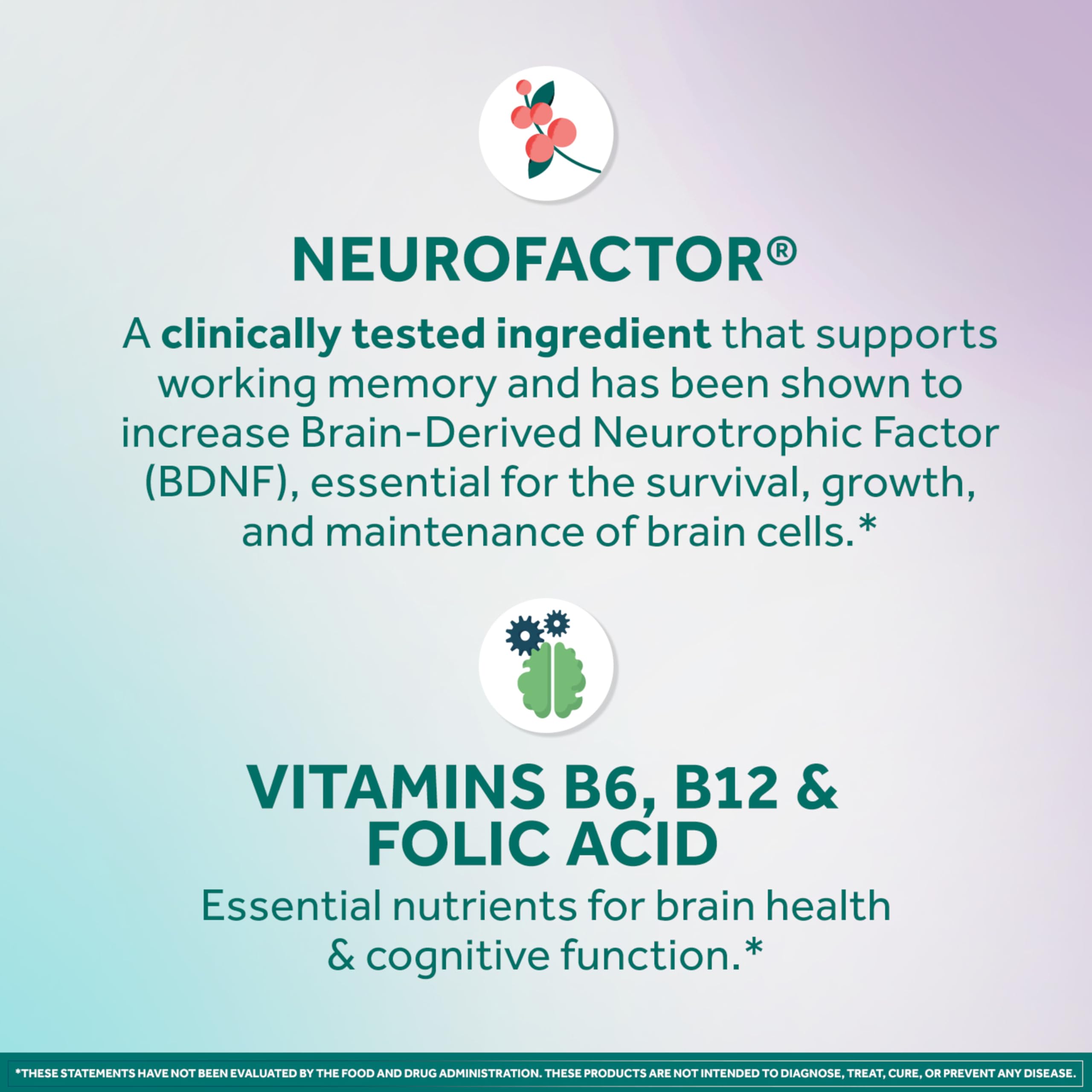 NEURIVA Memory 3D Brain Supplement - Decaffeinated Nootropic Capsules for Memory, Focus, & Cognitive Function - Short Term, Long Term, & Working Memory Support - 50ct NEURIVA uk supplements