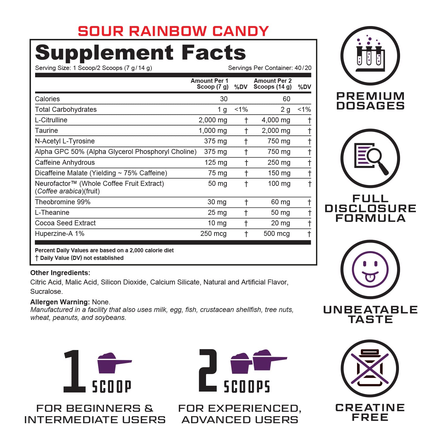 Prevail Pre Workout Powder with Nootropics: Pre-Workout Drink for Men and Women Cutler Nutrition uk supplements