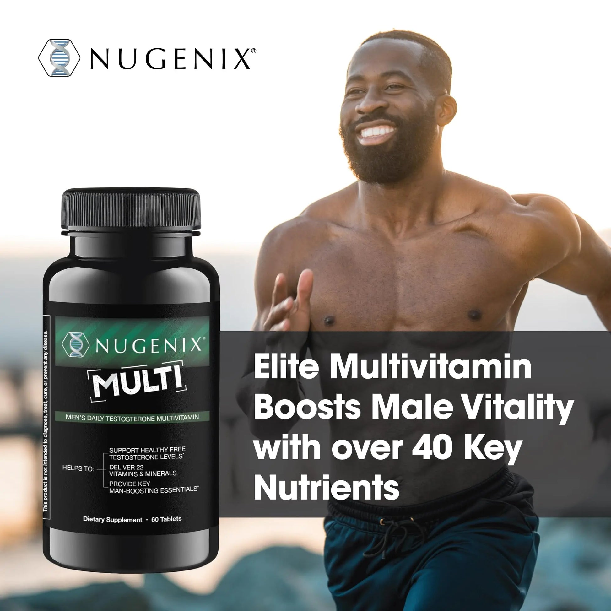 Nugenix Multivitamin for Men, Multivitamin and Support - 19 Vitamins and Minerals, Supports Free , Balance Cortisol, Promotes Nitric Oxide Production Nugenix uk supplements