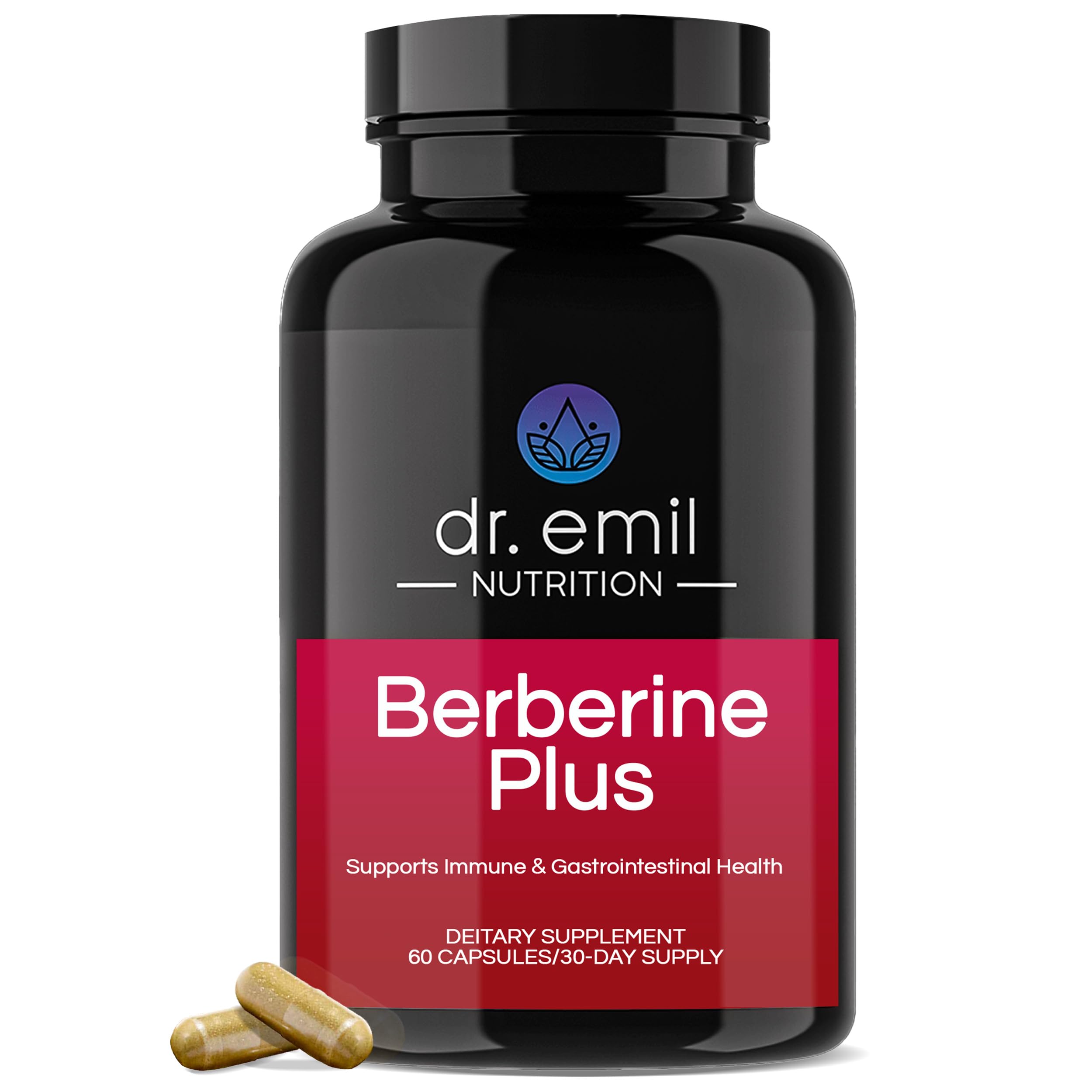 Dr. Emil Berberine 500mg Capsules - Berberine Supplement with Cinnamon, MTC Oil & Milk DR EMIL NUTRITION uk supplements