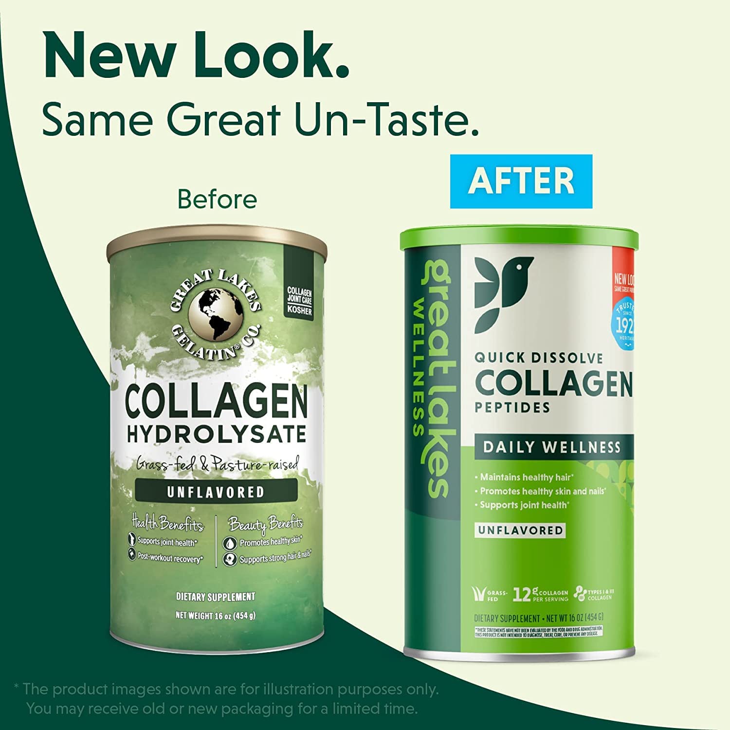 Great Lakes Gelatin Collagen Hydrolysate 454g (UK/EU Compliant can) (3) Great Lakes Gelatin uk supplements
