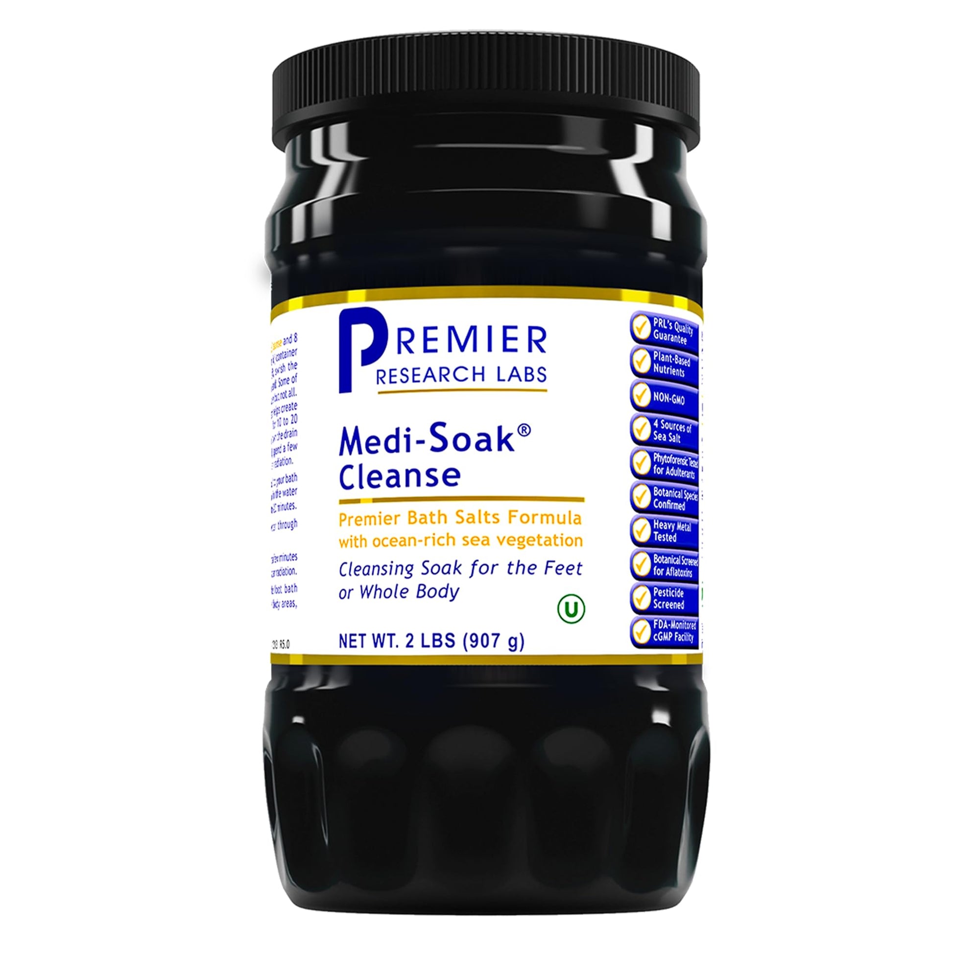 Premier Research Labs Medi-Soak - Bath Salts for Foot and Body Soak, Sea Salt Bath for Women and Men, Relaxing Mineral Bath Soak, Gentle Exfoliant, Organic, Vegan, No Added Fillers - 2 Lb Premier Research Labs uk supplements