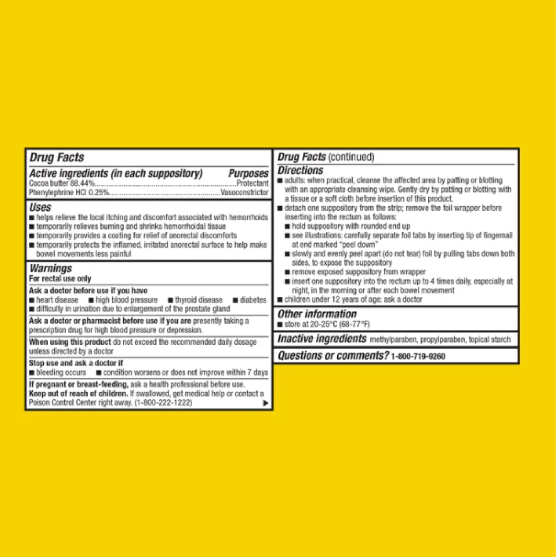 Equate Hemorrhoidal Suppositories 24 Ct Pack of 01 24 Total + me Gusta Sticker ME GUSTA SHOP uk supplements
