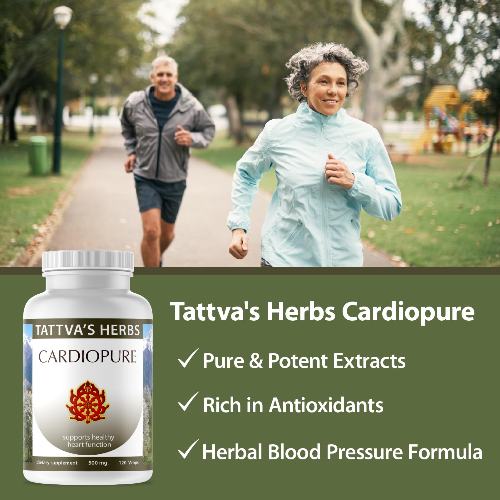 Tattva's Herbs Cardiopure Herbal Ayurvedic Supplement Vegetarian Capsules, Ashwagandha, Rauwolfia, & Arjuna Full Spectrum Co2 Extracts, Veggie Capsules, 240 Count, 25 Years of Premium Service Tattva's Herbs uk supplements