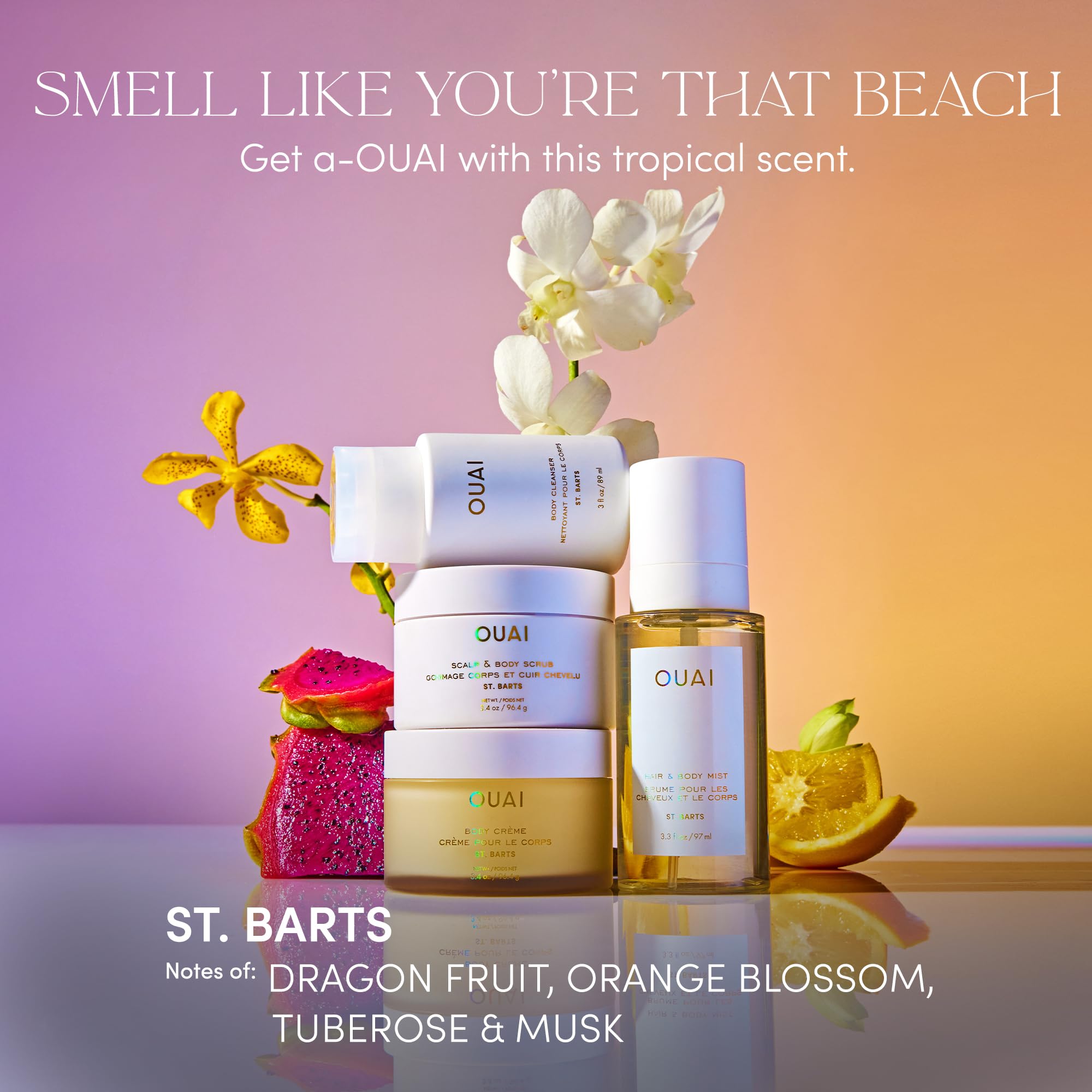 OUAI Body Creme, St. Barts Travel Size - Hydrating Whipped Body Cream with Cupuaçu Butter, Coconut Oil & Squalane - Softens Skin & Delivers Radiant Glow - Sulfate-Free Skin Care (3.4 oz) OUAI uk supplements