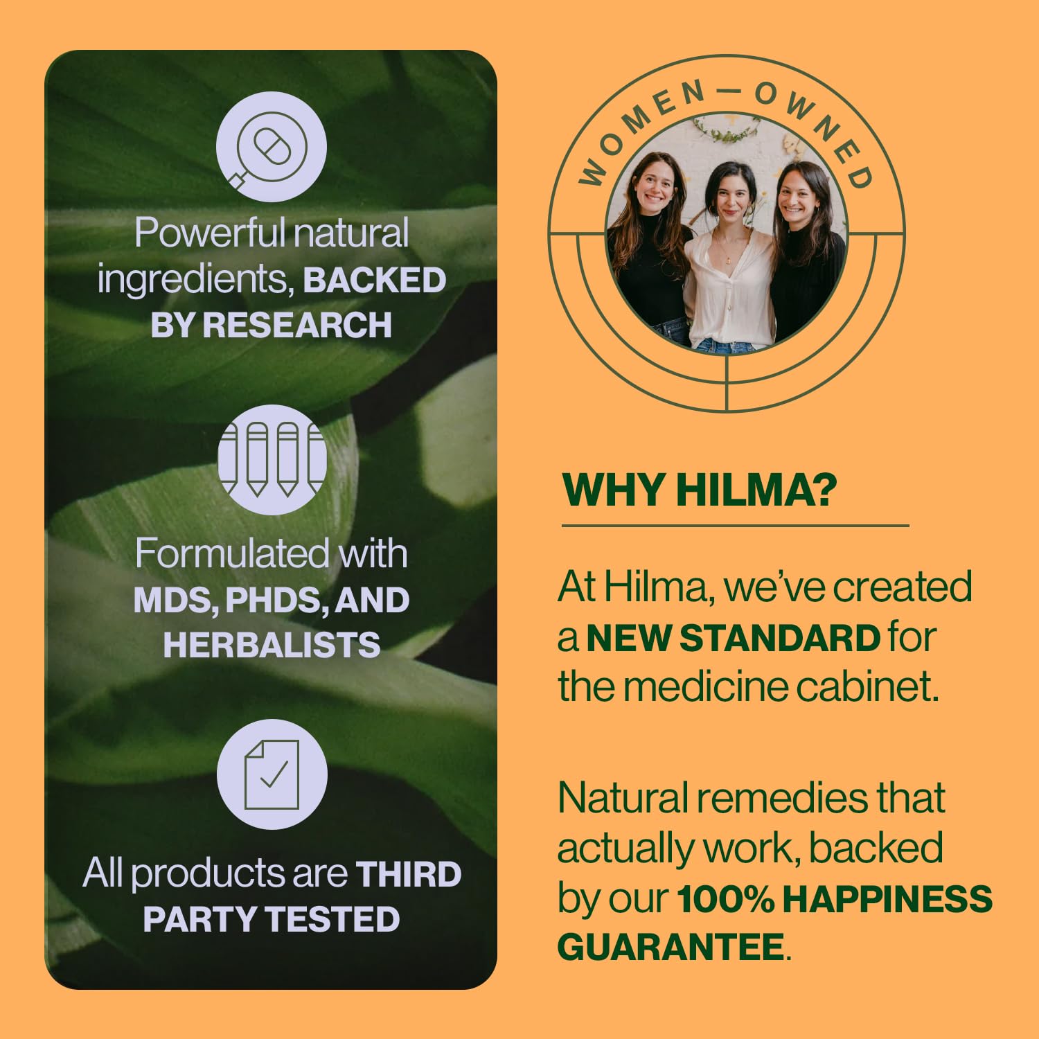 Hilma Daily Pre + Probiotic + Herbs - Support a Healthy Gut While Reducing Gas & Bloating Hilma uk supplements