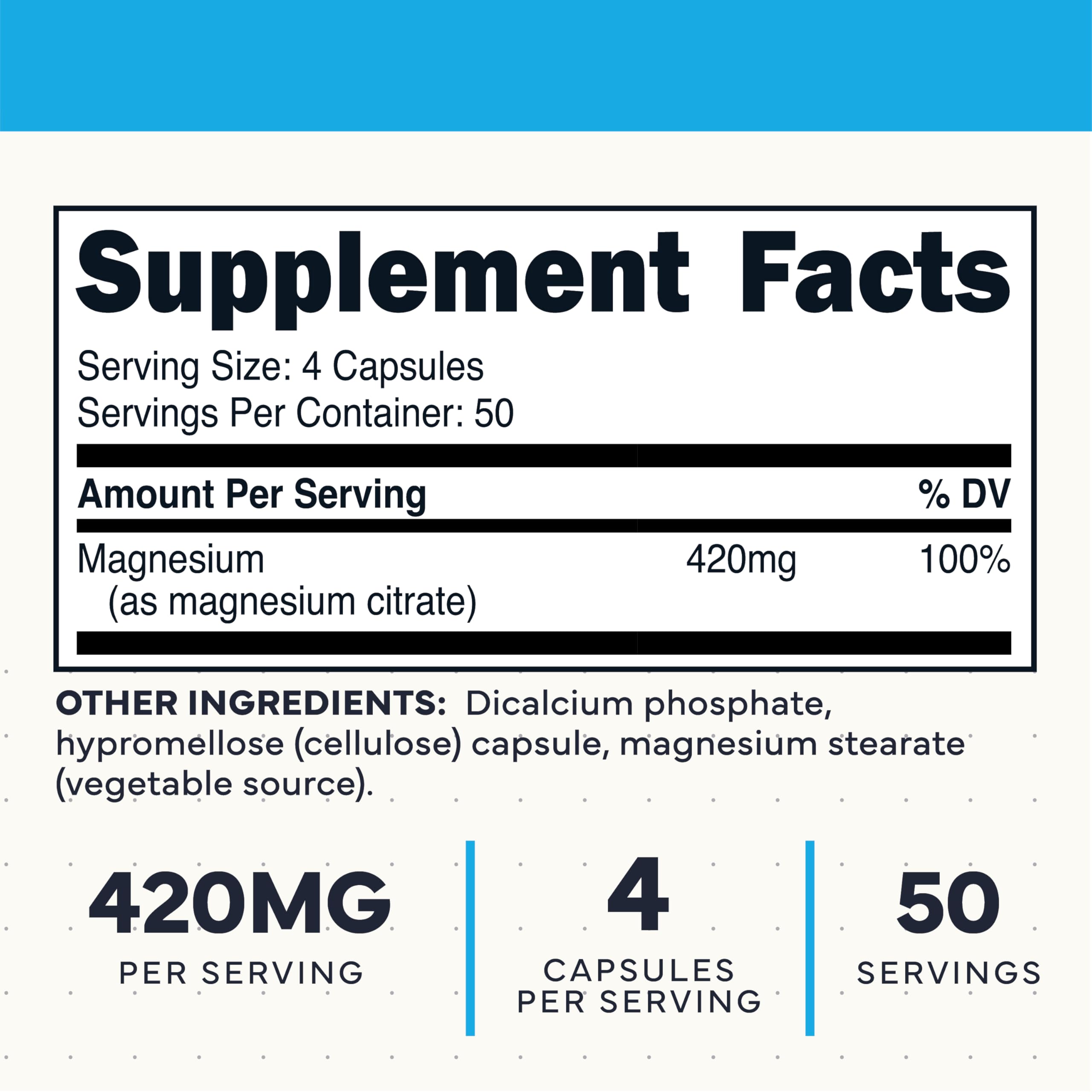 Type Zero Clean Magnesium Citrate Capsules (420mg Per Serving - 200 Capsules) Pure Magnesium Citrate Supplement, Non-GMO - Gluten Free, 50 Servings Type Zero uk supplements