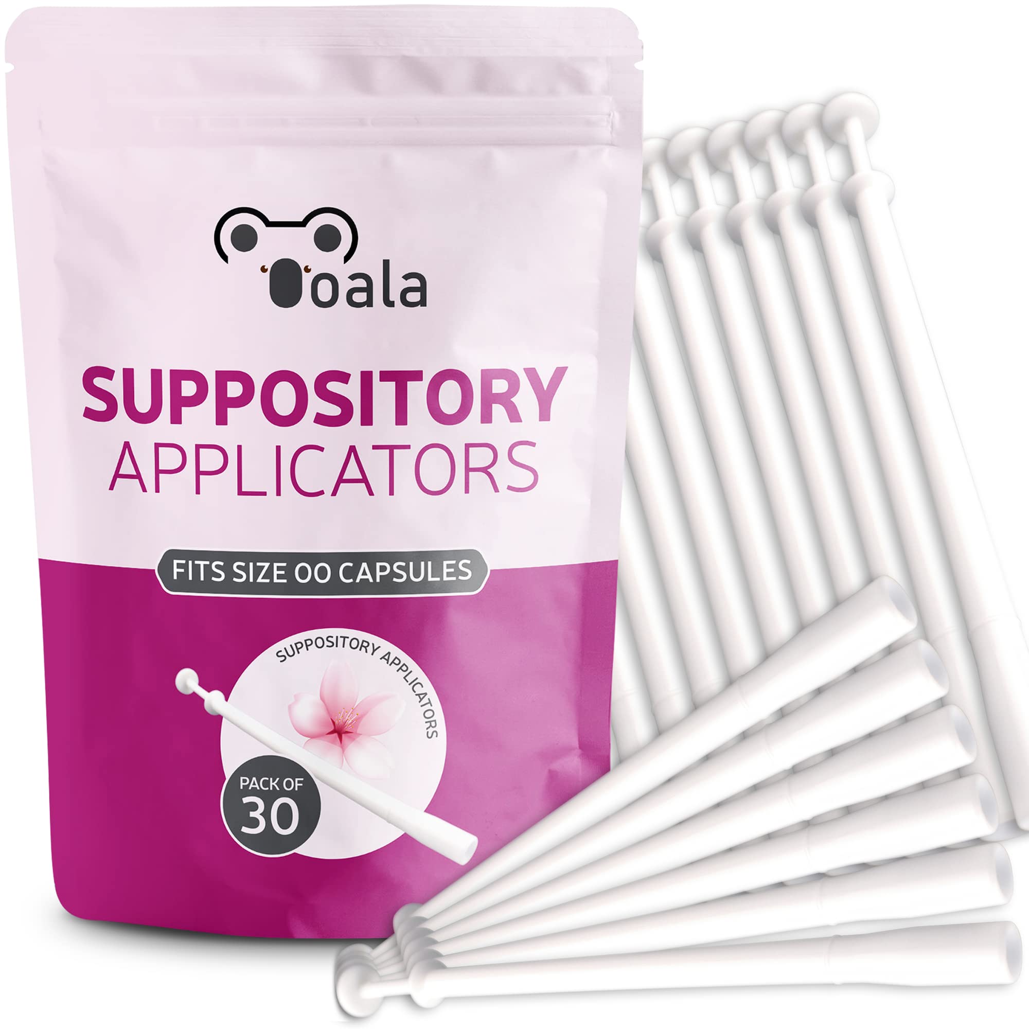 Ooala Disposable Vaginal Suppository Applicators (30-Pack) | Fits Most Brands, Pills, Tablets and Boric Acid Ooala uk supplements