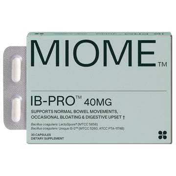 MIOME IB-PRO Bacillus Coagulans Probiotic - 2-1 Lactospore & Unique is-2 for Occasional Constipation, Bloating & Digestive Upset - 3rd Party Verified - 30 Capsules MIOME uk supplements