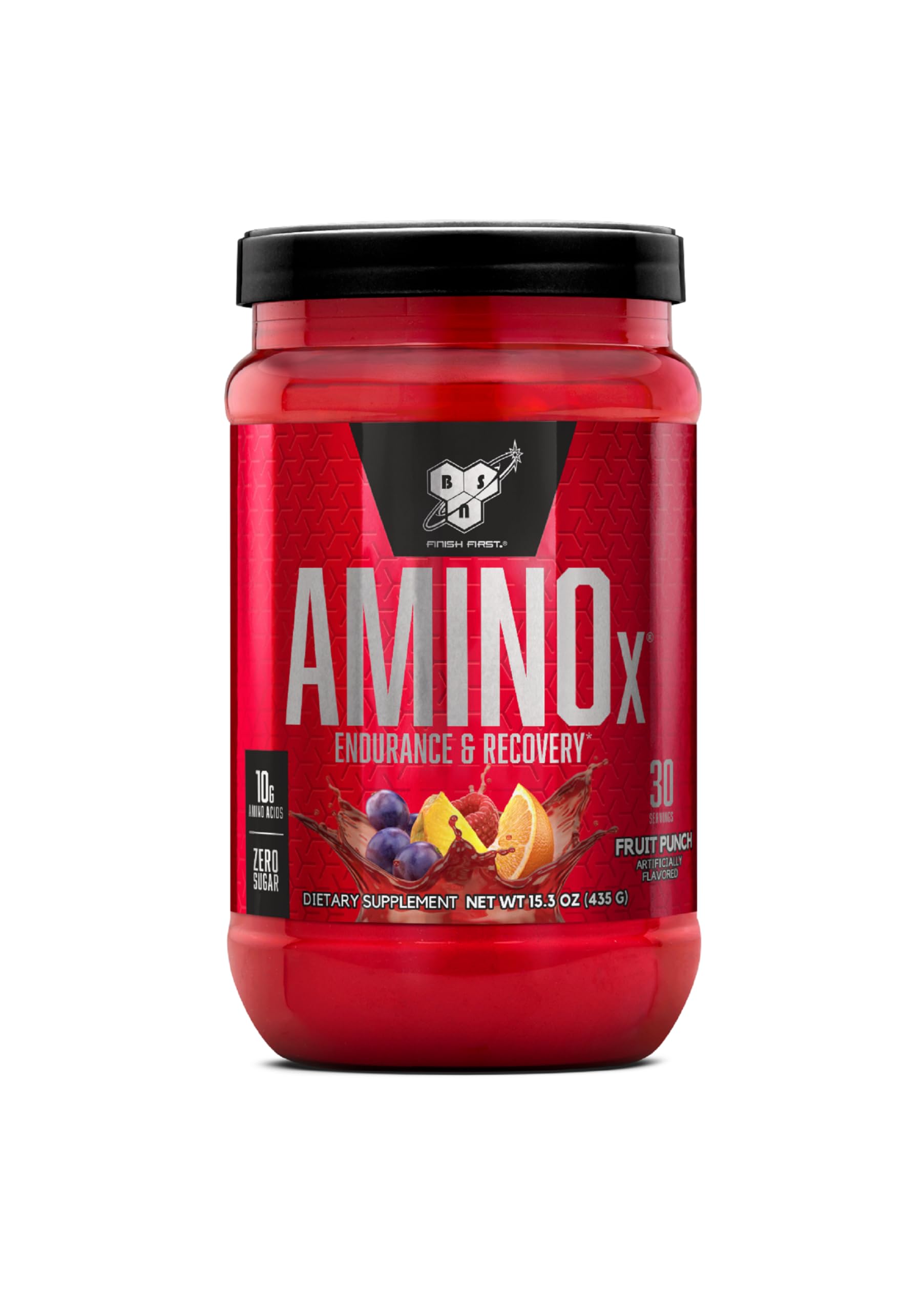 BSN Amino X Muscle Recovery & Endurance Powder with BCAAs, Intra Workout Support, 10 Grams of Amino Acids, Keto Friendly, Caffeine Free, Flavor: Fruit Punch, 30 servings (Packaging May Vary) BSN uk supplements