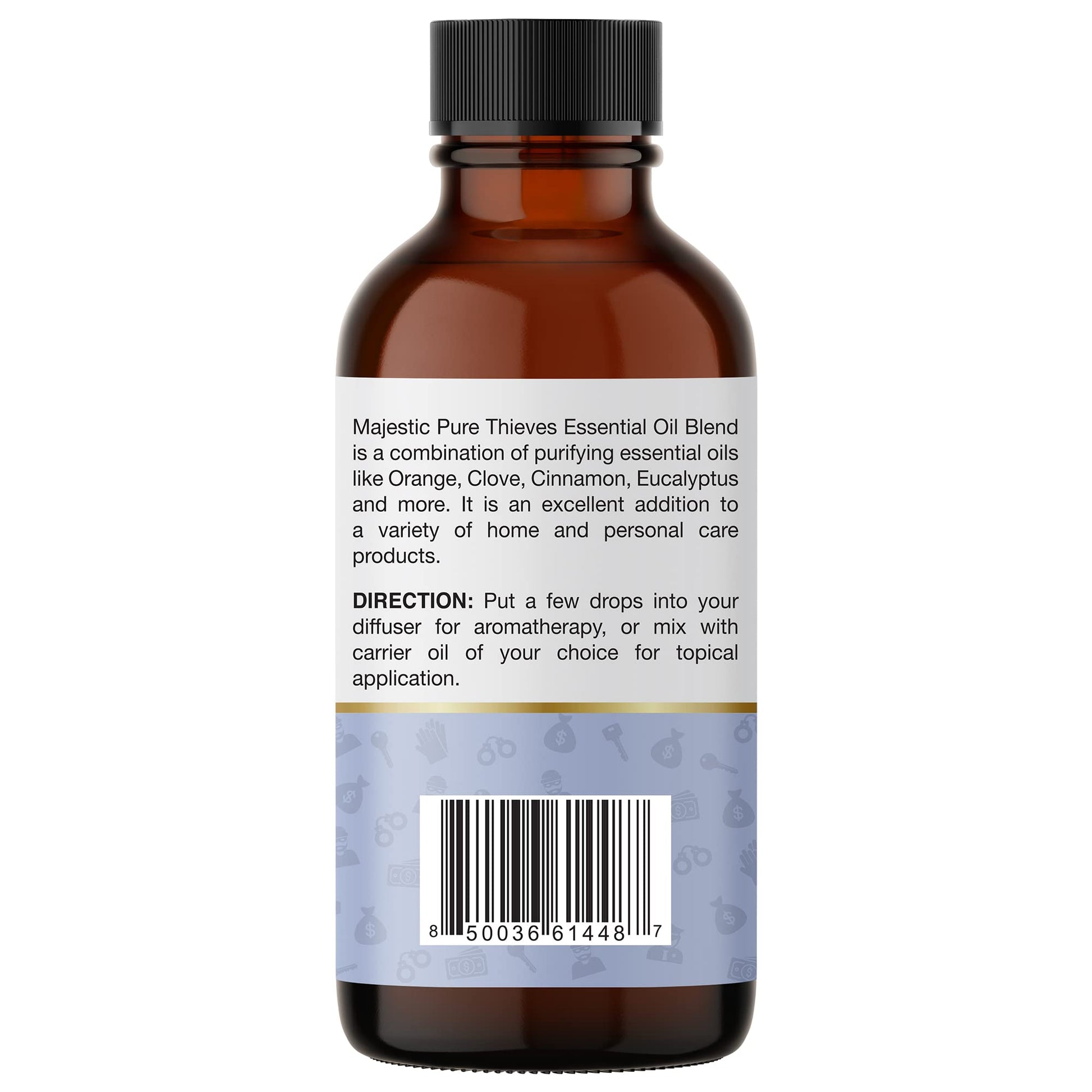Majestic Pure Thieves Essential Oil Blend | 100% Pure Premium Oil for Uplifting Mood, DIY Products MAJESTIC PURE uk supplements