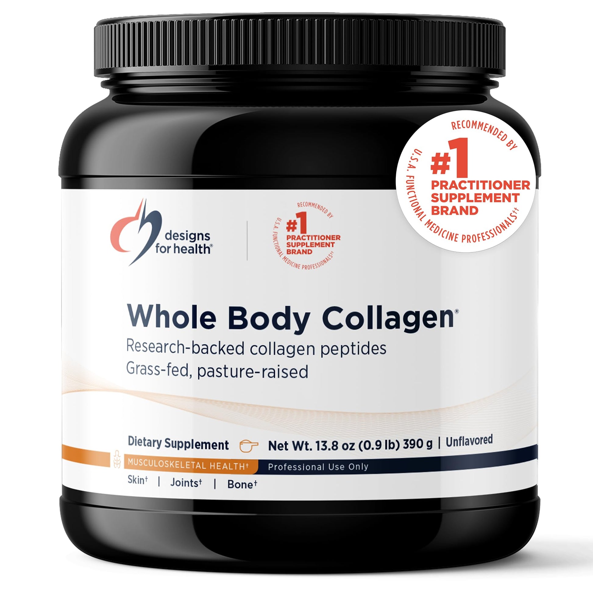 Designs for Health Whole Body Collagen Powder - Hydrolyzed Collagen Peptides Powder for Healthy Skin & Hair, Joint + Bone Health - Fortigel & Verisol Collagen, Unflavored (30 Servings) Designs for Health uk supplements