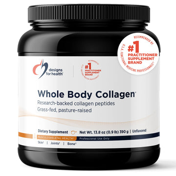 Designs for Health Whole Body Collagen Powder - Hydrolyzed Collagen Peptides Powder for Healthy Skin & Hair, Joint + Bone Health - Fortigel & Verisol Collagen, Unflavored (30 Servings) Designs for Health uk supplements