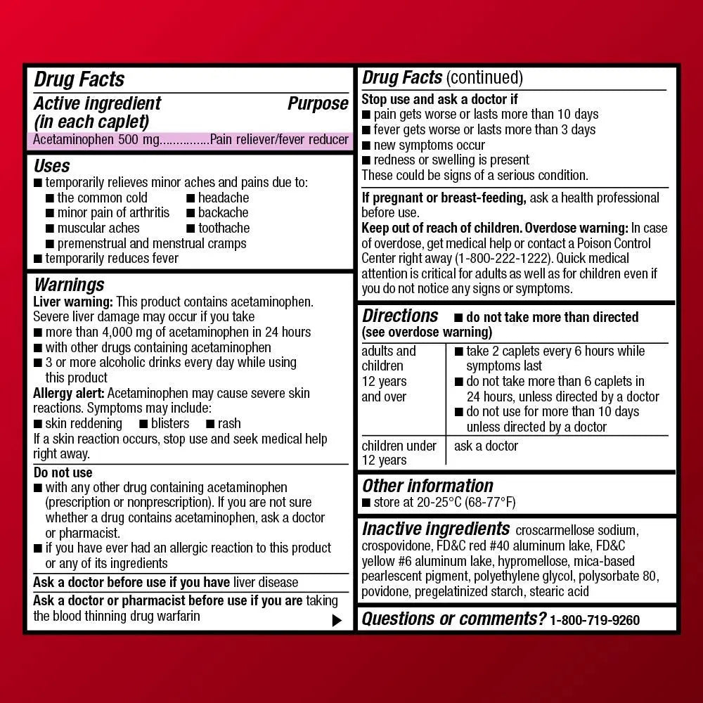 Amazon Basic Care Rapid Release Acetaminophen Caplets 500 mg, Extra Strength Pain Reliever and Fever Reducer for Headache, Backache, Menstrual Pain, Arthritis Pain, 400 Count Amazon Basic Care uk supplements