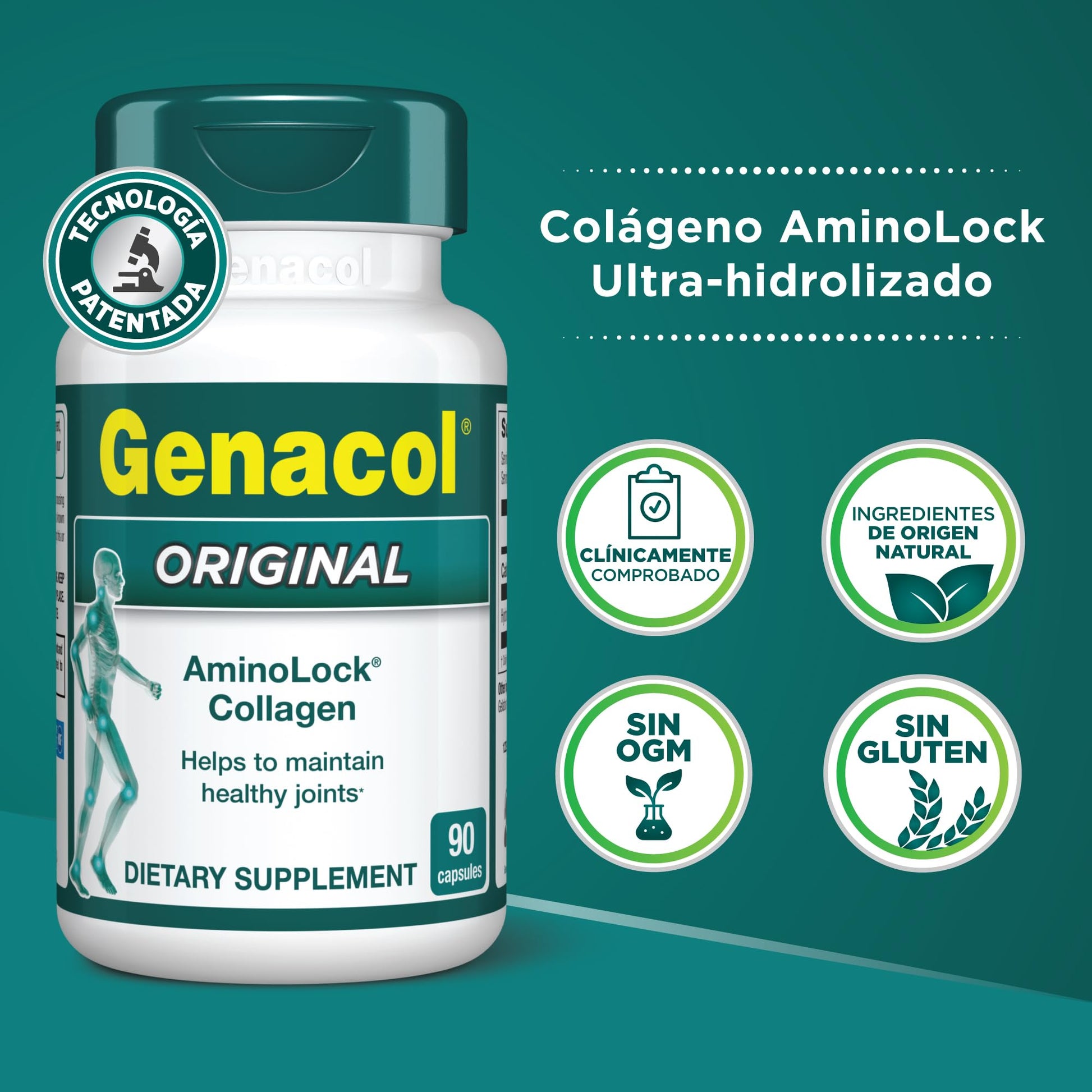 Collagen Peptides Joint Supplements for Men & Women by Genacol | Exclusive Hydrolyzed Collagen Pills | Helps Maintain Healthy Joints | Colageno Hidrolizado | Genacol Original 180 Capsules Genacol uk supplements
