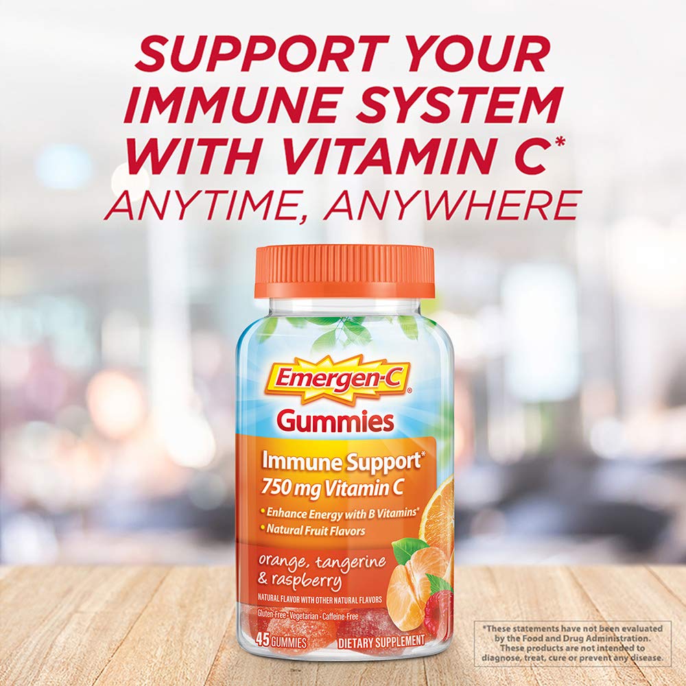Emergen-C 750mg Vitamin C Gummies for Adults, Immunity Gummies with B Vitamins Emergen-C uk supplements