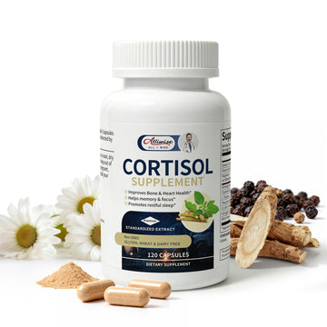 Alliwise Cortisol Supplements for Women and Men with Magnesium, Ashwagandha,L-Theanine,Chamomile & PS,High Cortisol Reducer, Manager, Detox, Lower for Mood,Focus,Sleep,Non-Drowsy,No Melatonin Alliwise uk supplements