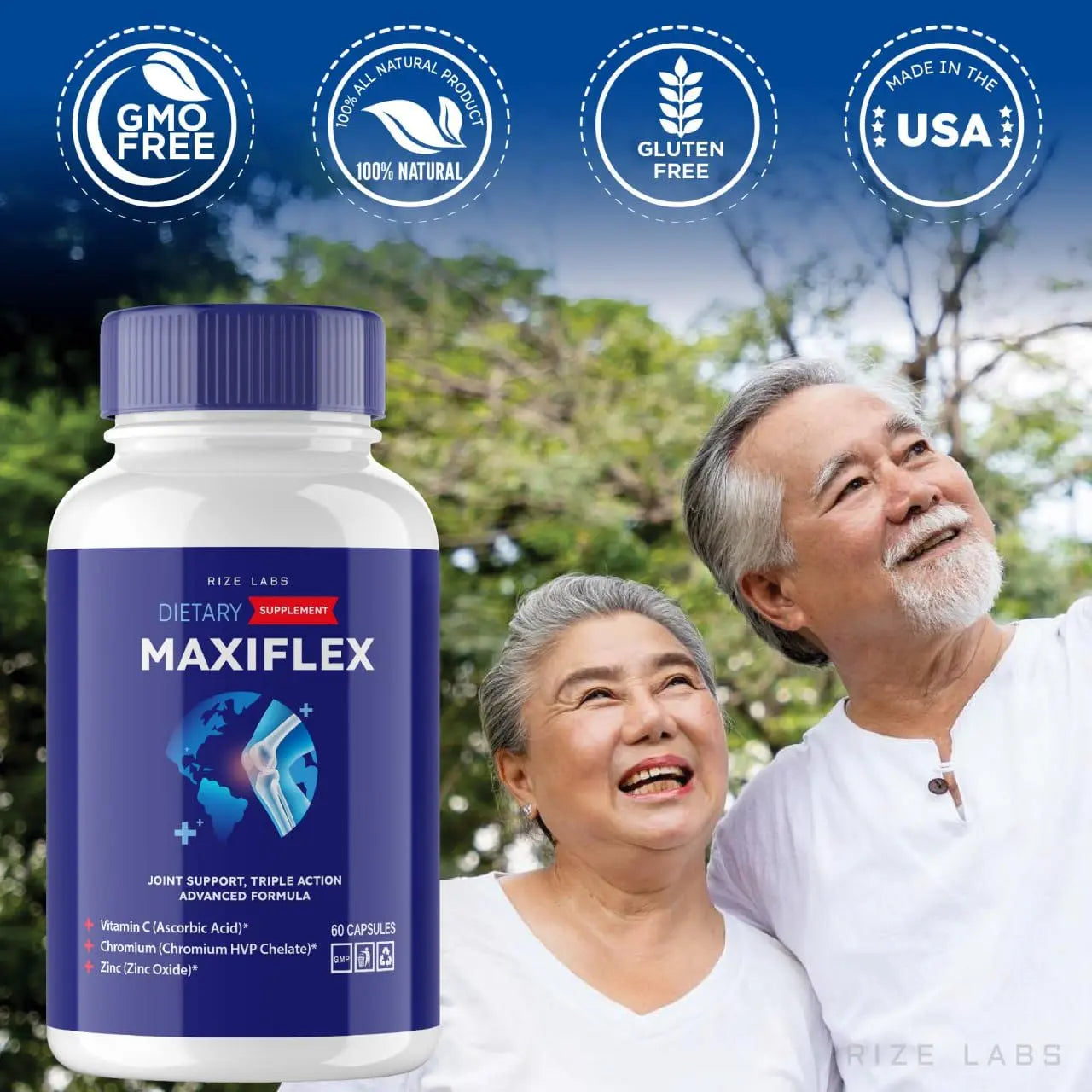 rize labs -Mexiflax All Natural Suppplement, Capsules for Joint Support, Pills for Mobility and Flexibility, Advanced Formula Supplement, Triple Action (120 Capsules) rize labs uk supplements