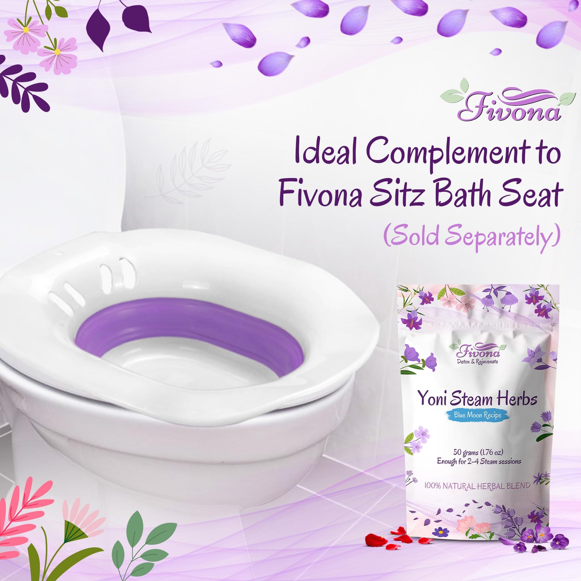 FIVONA Yoni Care Kit 3 in 1 - pH Balanced Natural Vaginal Oil 30 ml, Organic Herbal Soap 5.3 oz FIVONA uk supplements