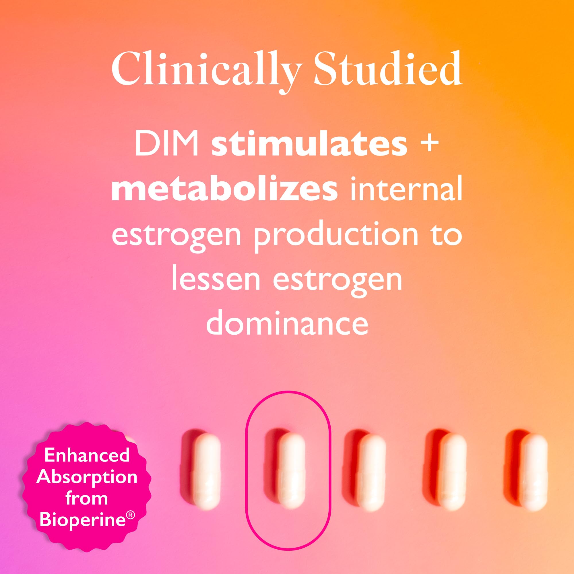 Amy Suzanne 200 DIM Supplement for Women - Estrogen Metabolism and Hormone Harmony for Menopause, Perimenopause & PMS Support - DIM Plus Bioperine for Mood Support - 60 Day Supply, Vegan Amy Suzanne uk supplements