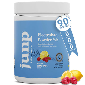 JUNP Electrolytes Powder No Sugar No Carbs – Berry Lemonade Keto Electrolyte Drink Mix - Potassium & Salt Hydration Powder Electrolytes - Zero Calorie Sugar Free Electrolyte Powder, 90 Servings JUNP uk supplements