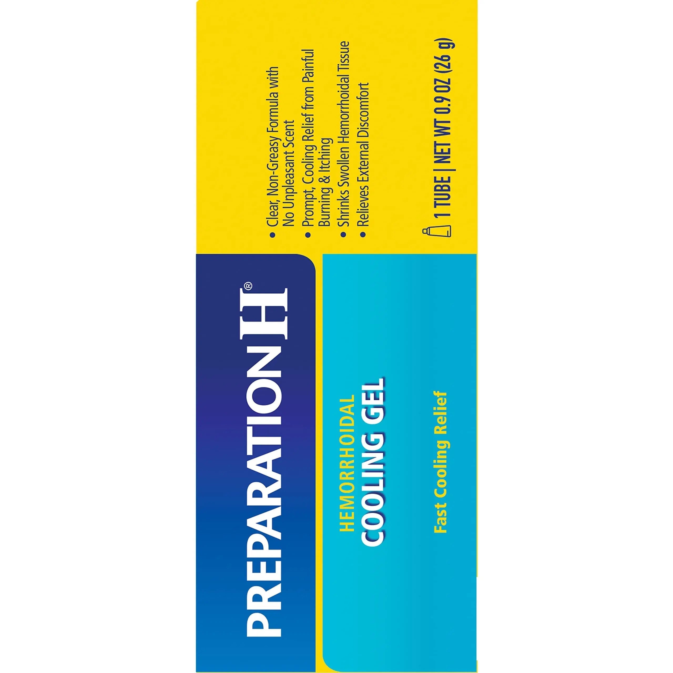Preparation H Hemorrhoid Cooling Gel with Aloe for Fast Discomfort Relief - 0.9 Oz Tube Preparation H uk supplements