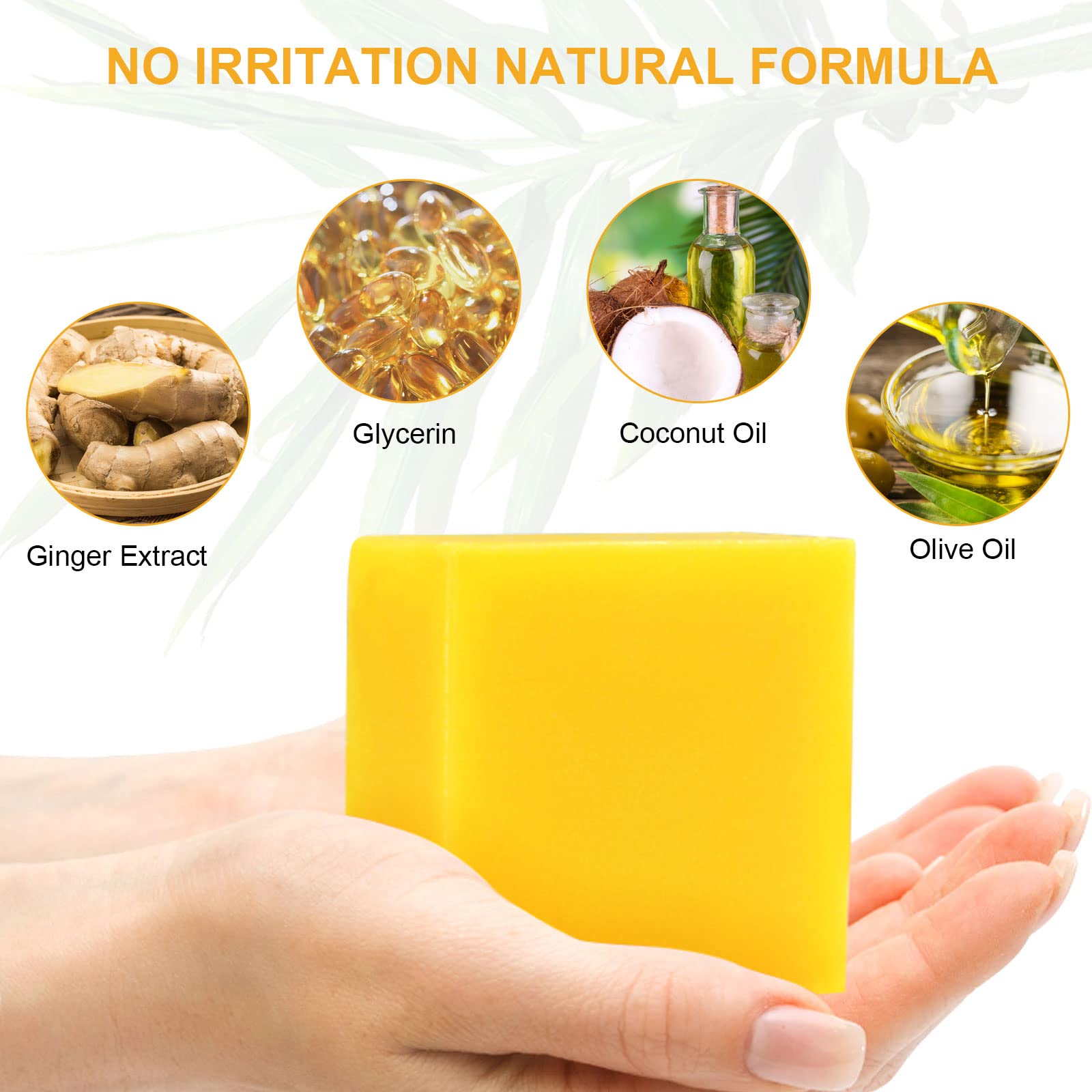 Organic Ginger Soap, Moisturizing Bath Soap, Slimming Ginger Soap, Deep Clean Effectively Moulis uk supplements
