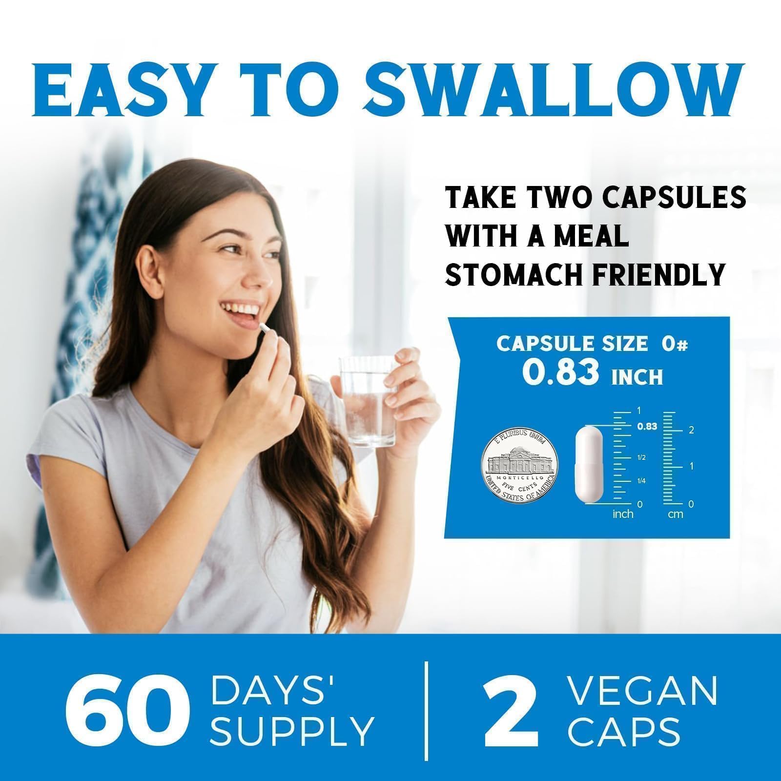 Vitalibre 6 in 1 Magnesium Complex for Women Men, 260mg Elemental Magnesium | Max Absorption | Chelated Magnesium Supplement for Bone, Relaxation & Nerves Support | Non-GMO, 120 Vegan Capsules Vitalibre uk supplements
