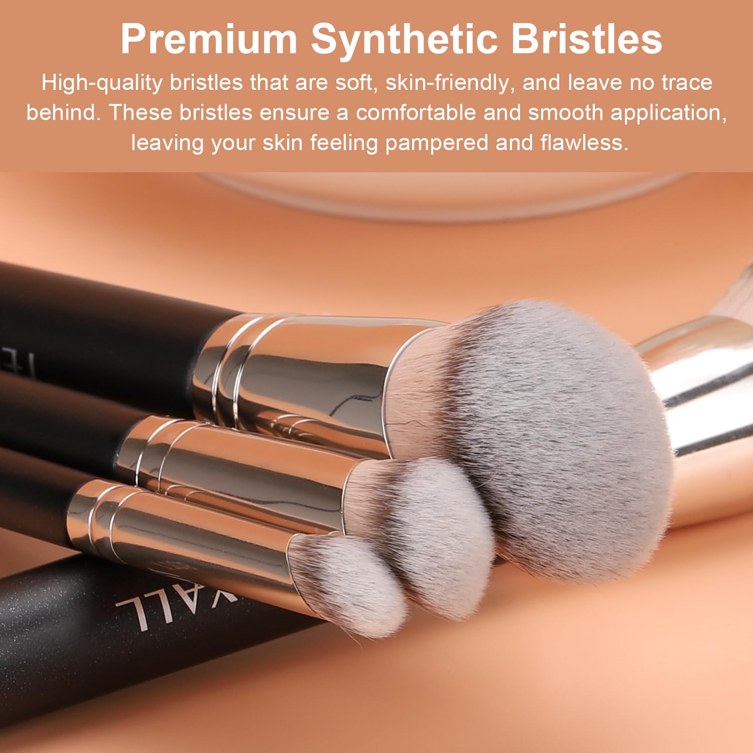 TEOYALL Foundation Contour Conceal Brush Set, 3PCS Angled Synthetic Kabuki Brush for Blending Setting Buffing with Liquid, Cream and Powder Cosmetic (170S/270S/370S) TEOYALL uk supplements