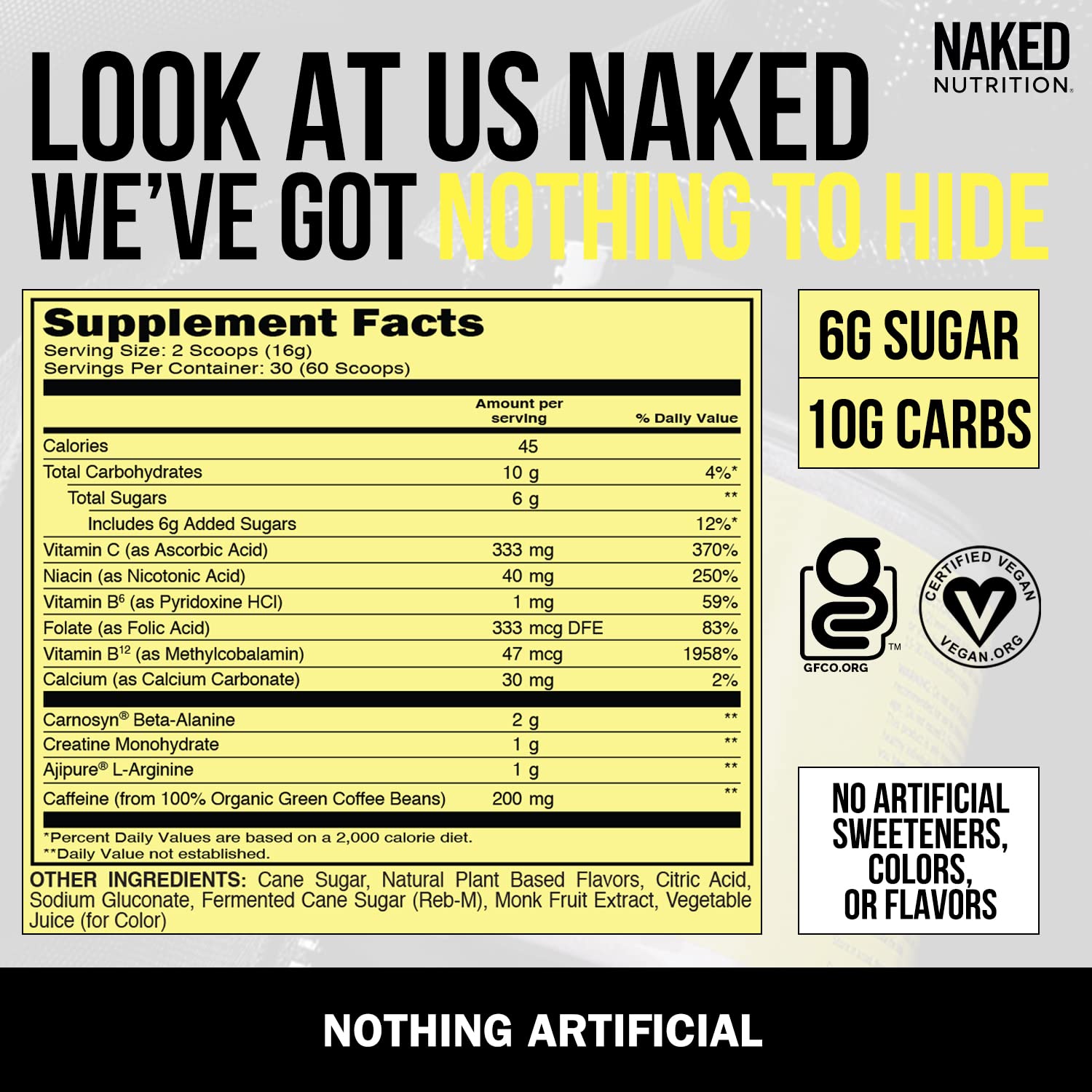 NAKED nutrition Vegan Energizing Bundle: Naked Citrus Energy Super Greens Powder NAKED nutrition uk supplements
