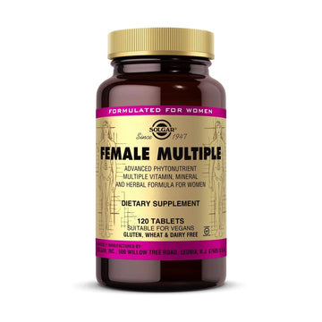 Solgar Female Multiple, 120 Tablets - Multivitamin, Mineral & Herbal Formula for Women - Advanced Phytonutrient Solgar uk supplements