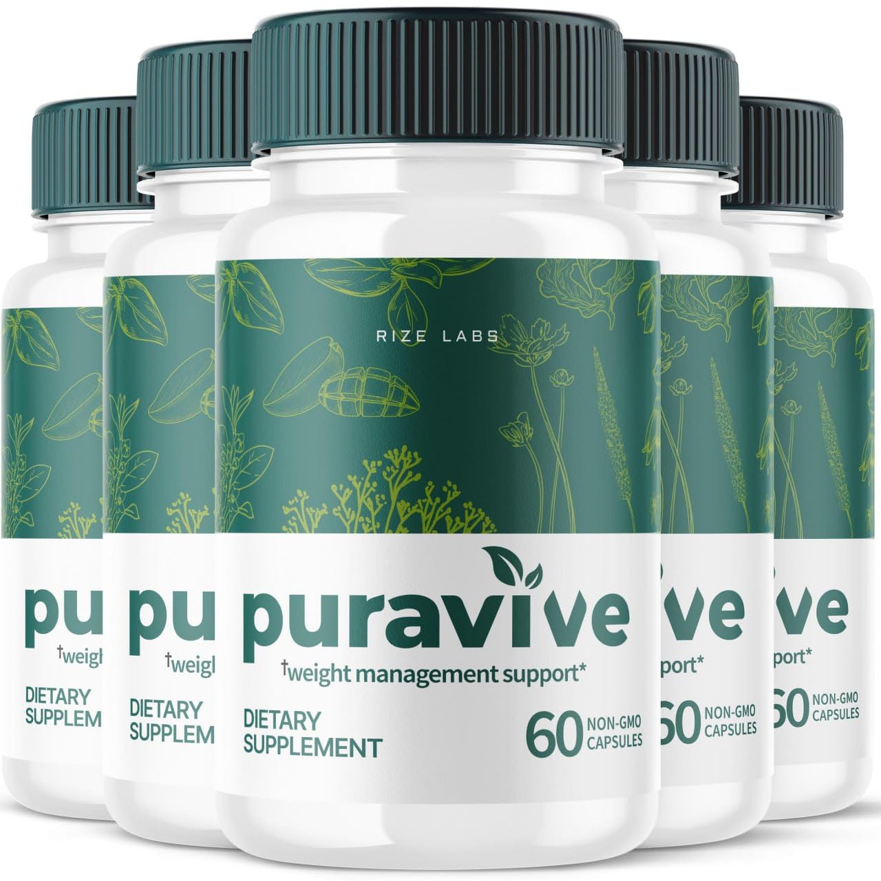 (5 Pack) Puravive Weight Health Pills, Puravive Exotic Rice Capsules Reviews, Purevive Weight rize labs uk supplements