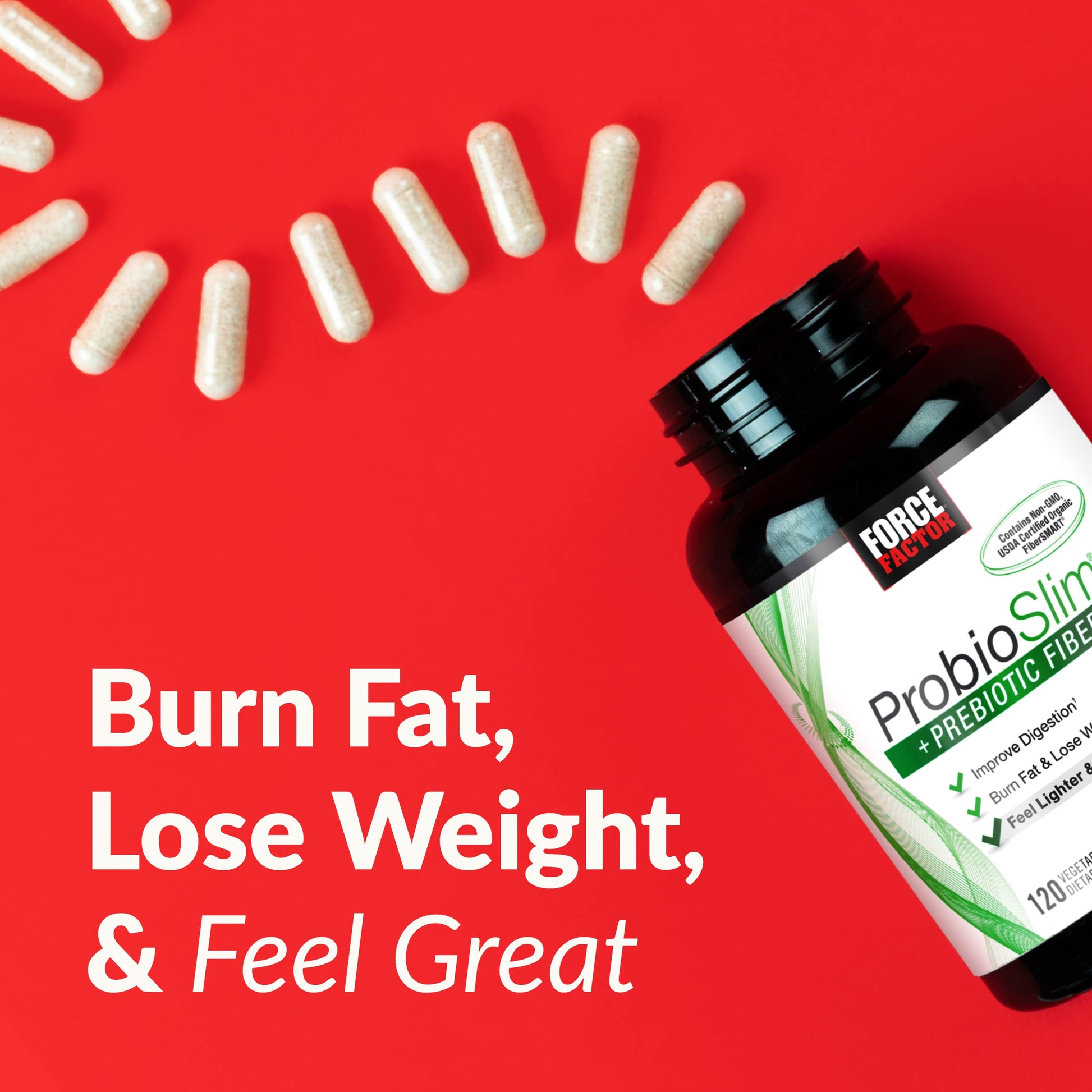 Force Factor ProbioSlim + Prebiotic Fiber Weight Loss Supplement for Women and Men Force Factor uk supplements