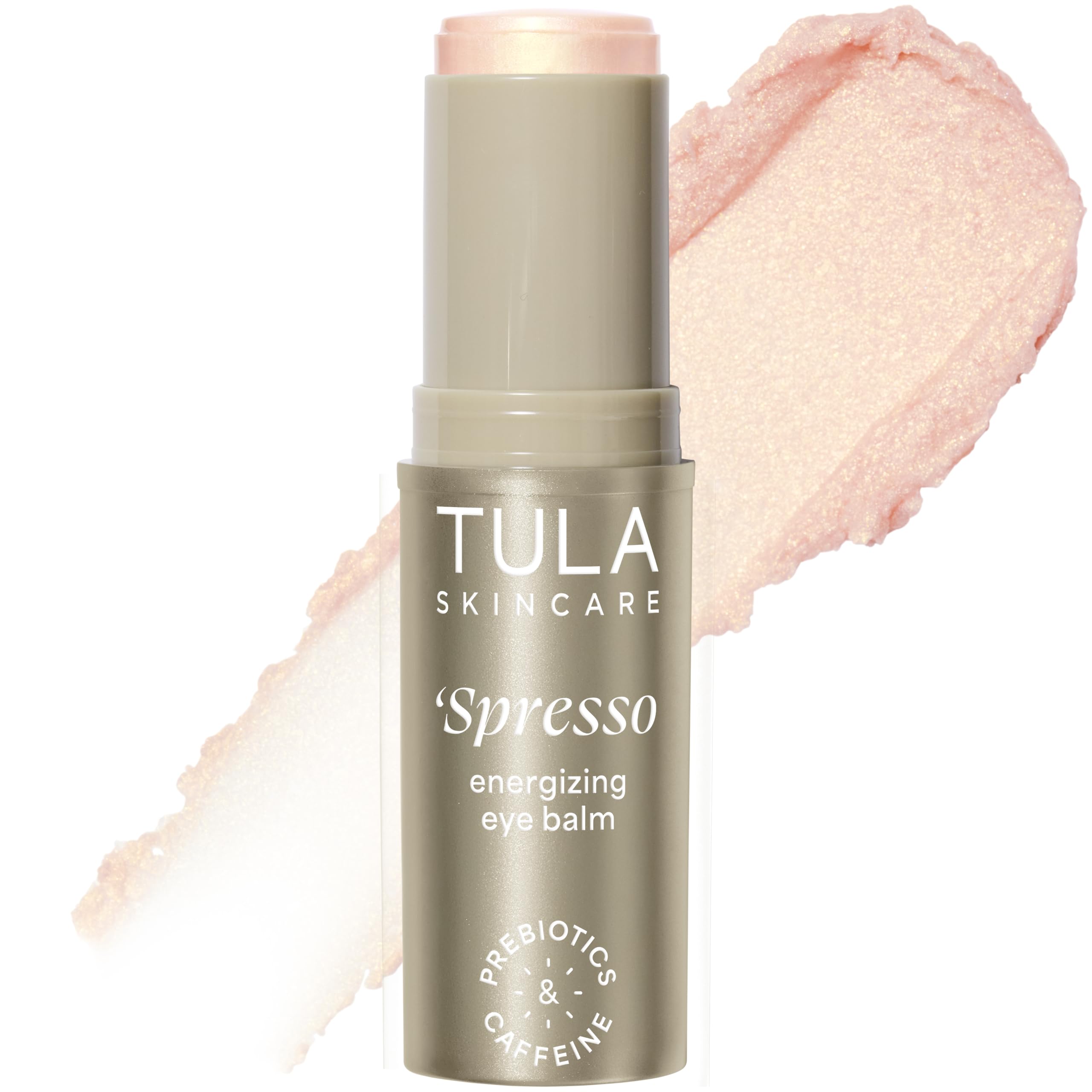 TULA Skin Care ‘Spresso Energizing Eye Balm, Gold Glow - Energizing & Hydrating Caffeine Under Eye Treatment for Dark Circles, Portable and Perfect to Use On-the-go, 0.35 oz. TULA uk supplements